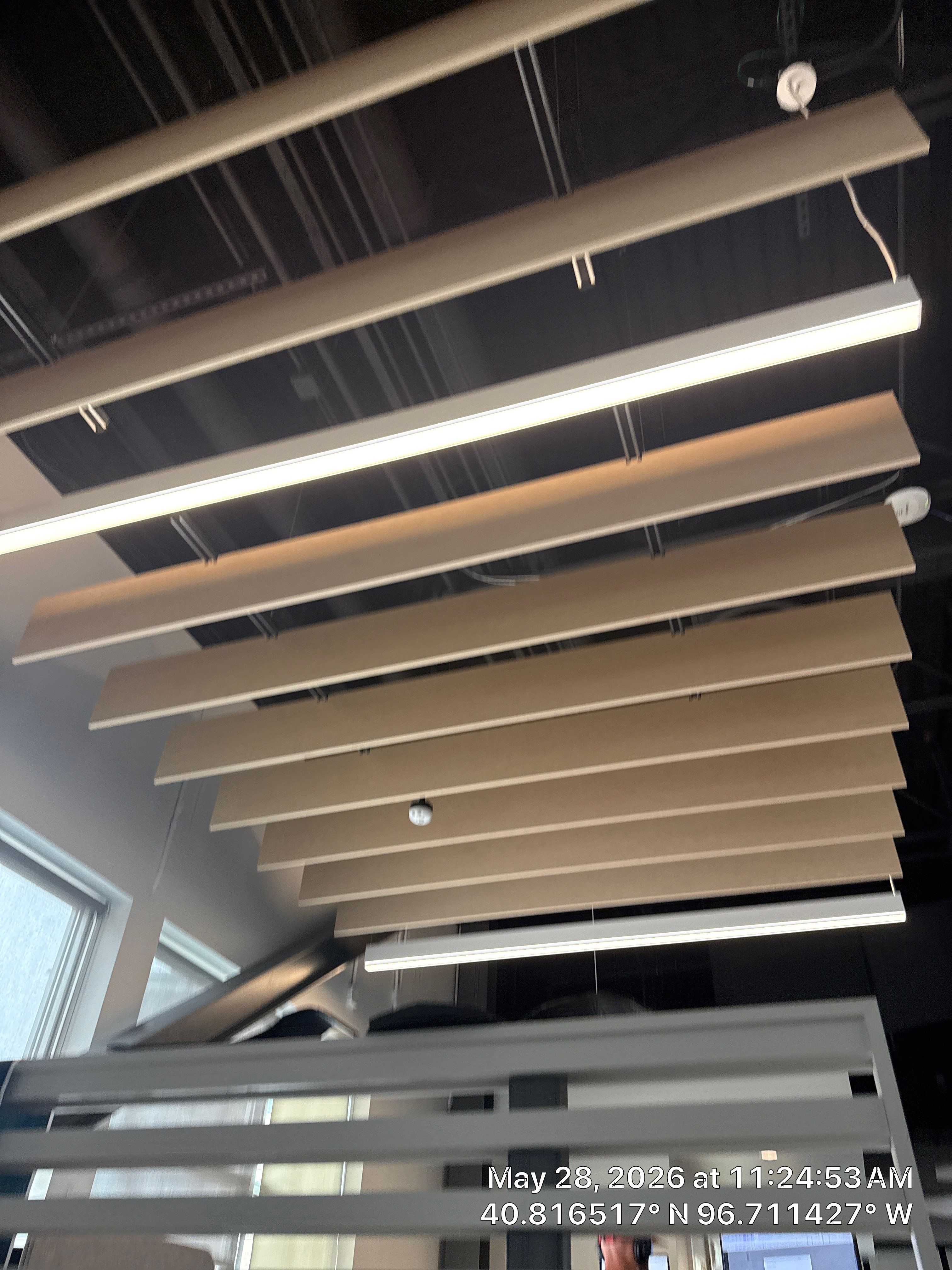 Lincoln Office Modernization Featuring Custom Baffles and AV Installation by CompanyCam Sales Demo