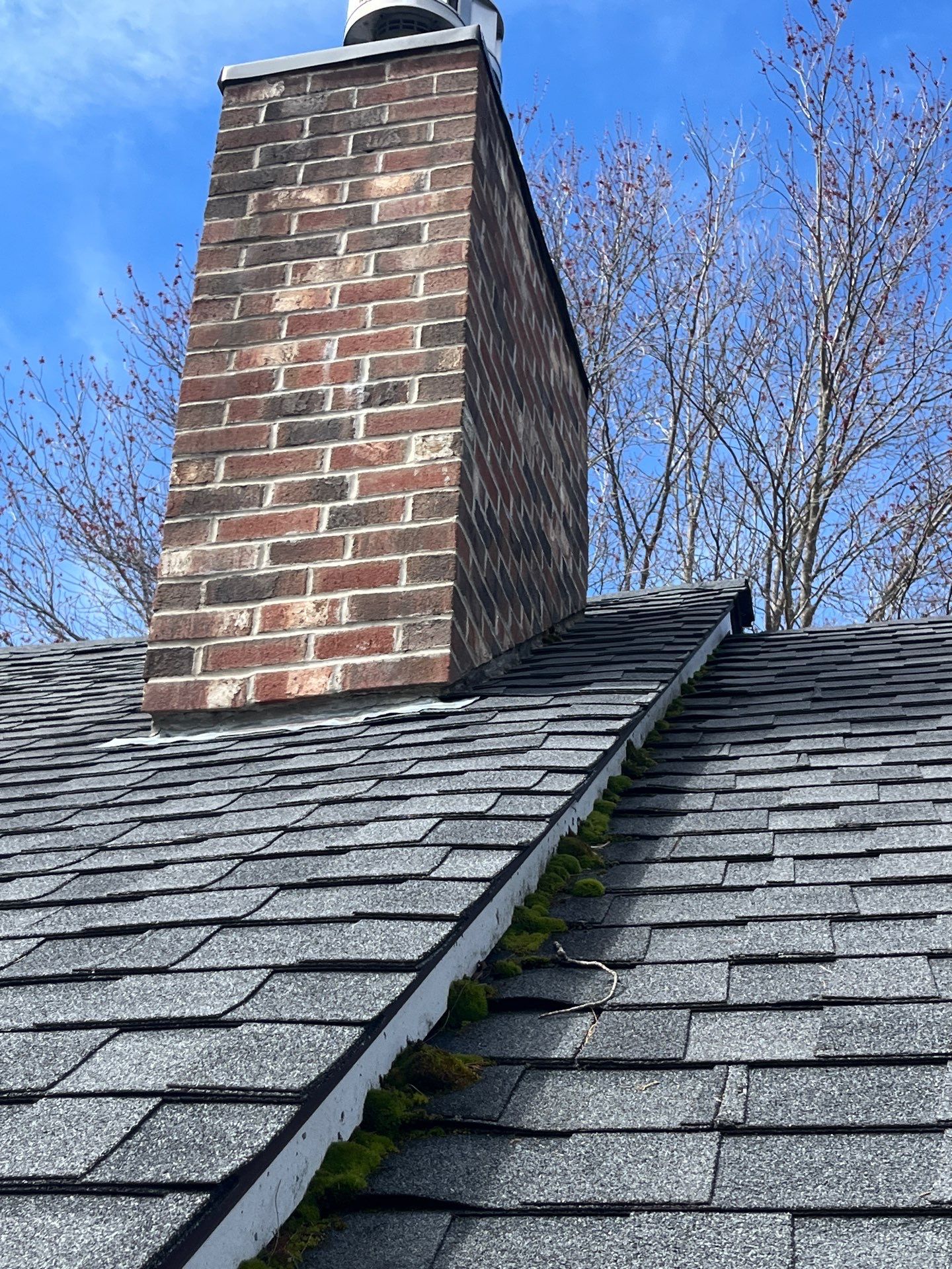 Rubber Roof Repair W/Chimney Reflash by Tall pine roofing