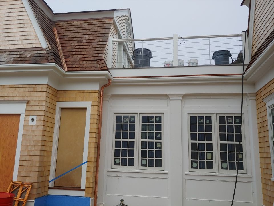 Chatham, MA Gutter Installation using 4x5 FiberGlass Gutter by Gutter Pro Enterprises