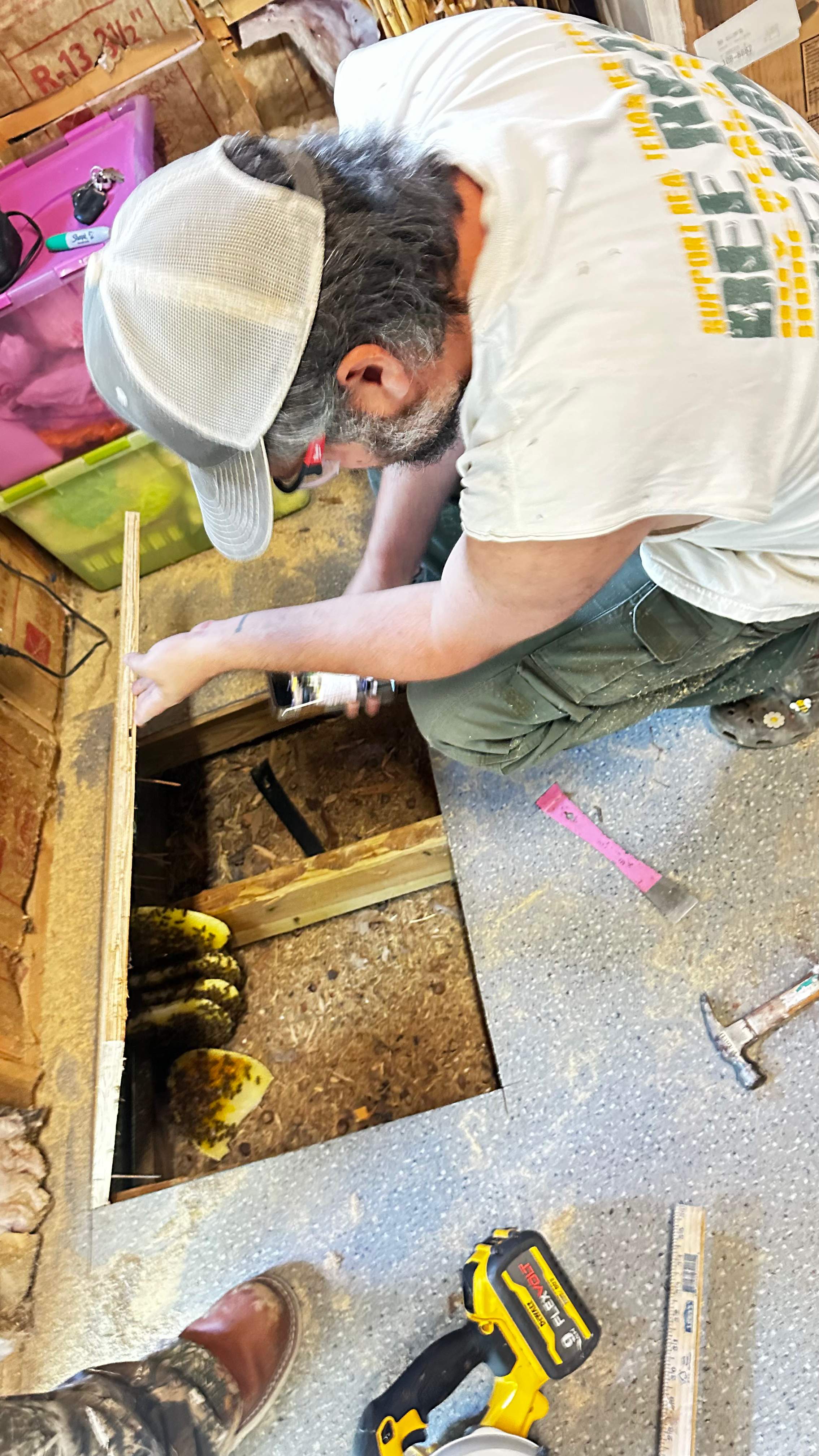 Under a Shed  by Rockwall Honey Bee Company