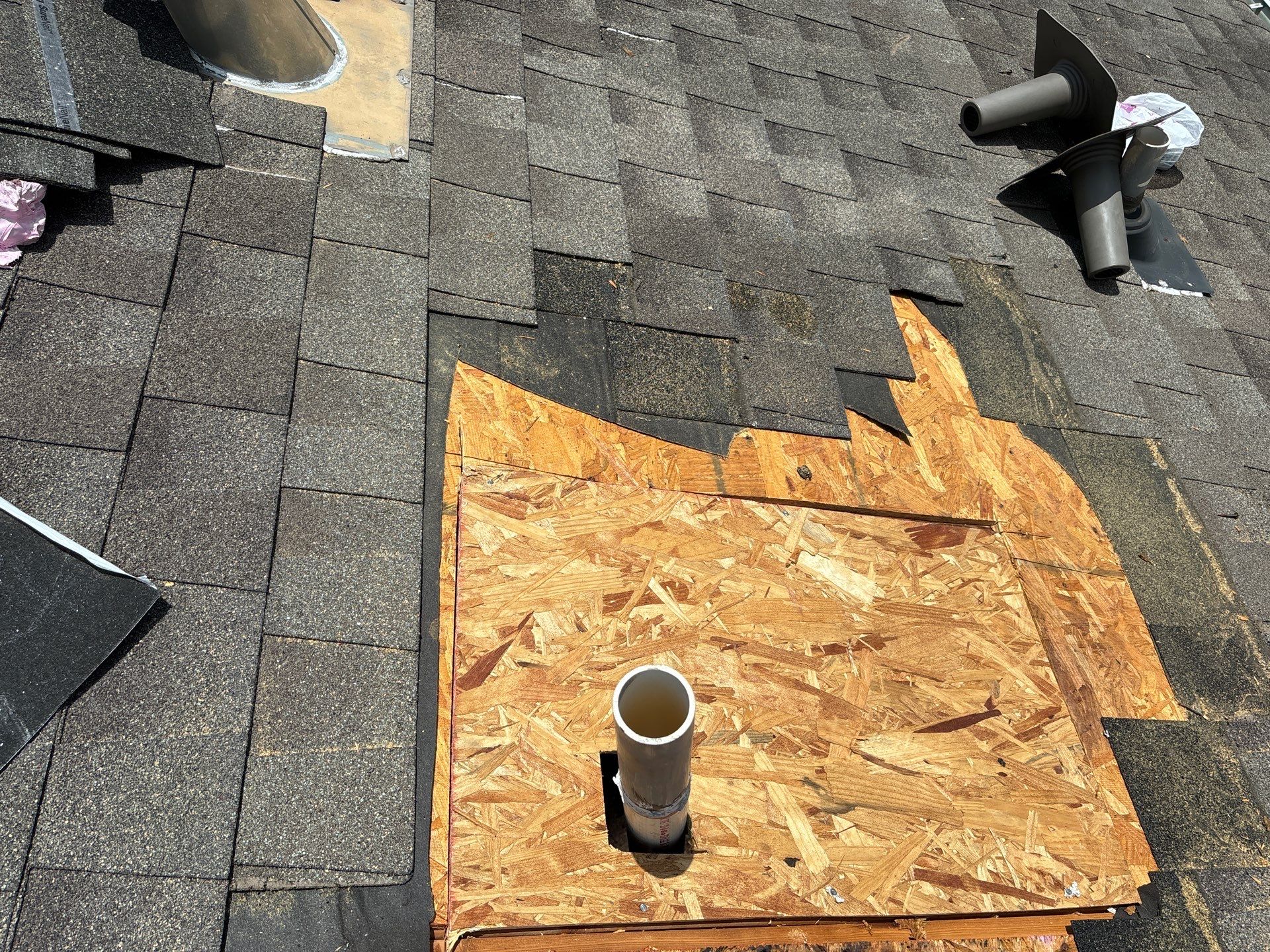 Hail Damage using Owen's Corning Duration (Lifetime) Shingles by Roof Repair Company