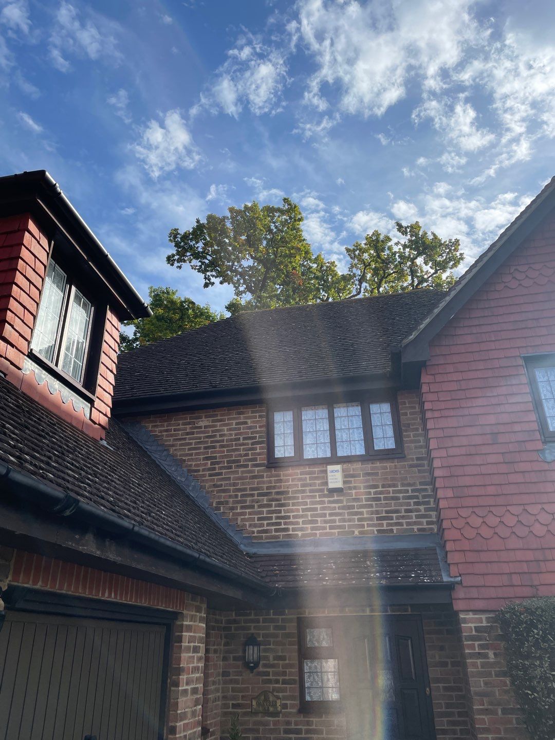Roof Patio Driveway Clean using Honda 15lpm Low Pressure Washing Machine by Ges Exterior Cleaning ltd