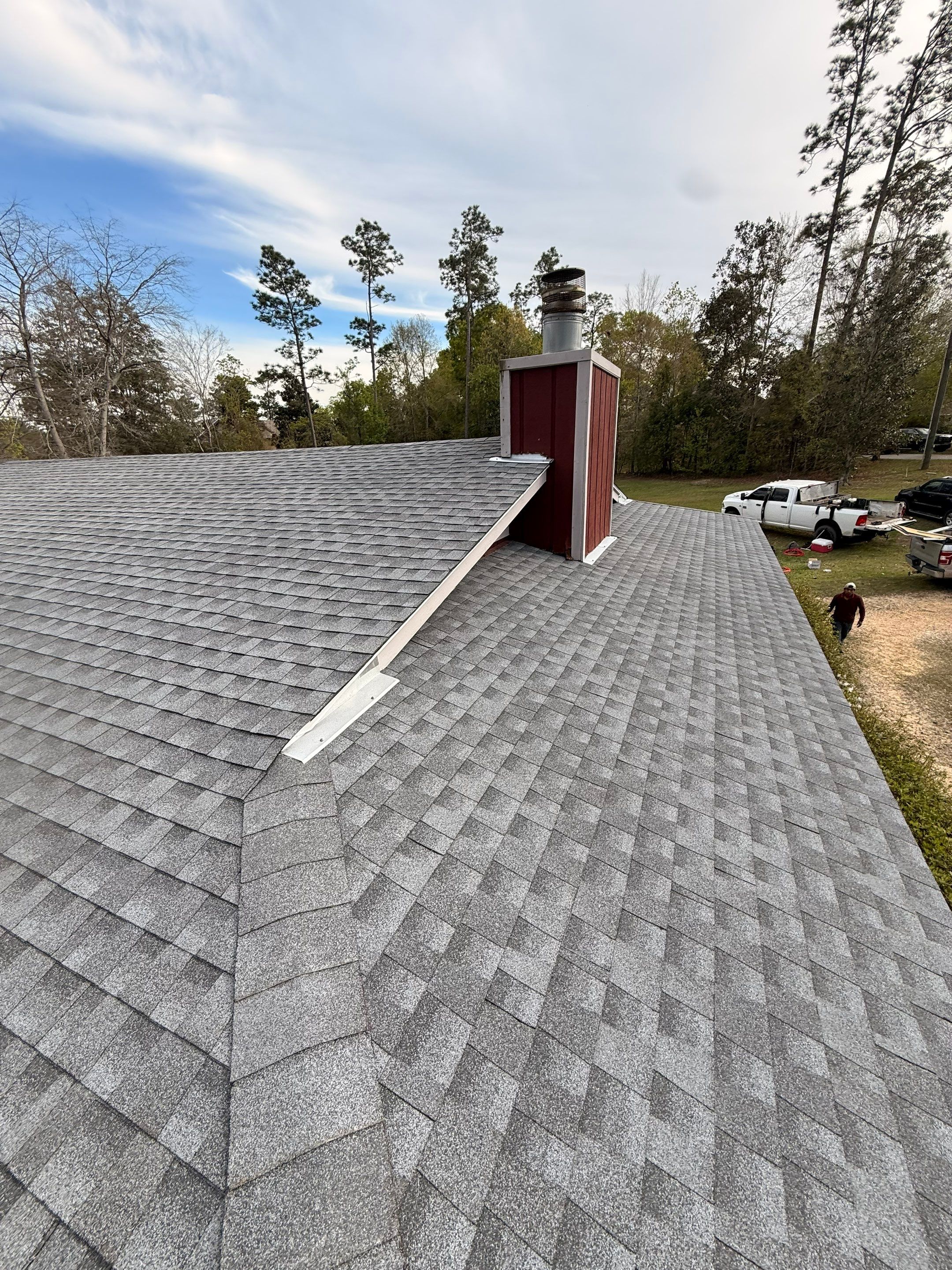 Full Asphalt Shingle Roof Replacement and Decking Repair in Carriere by Frontline Roofing
