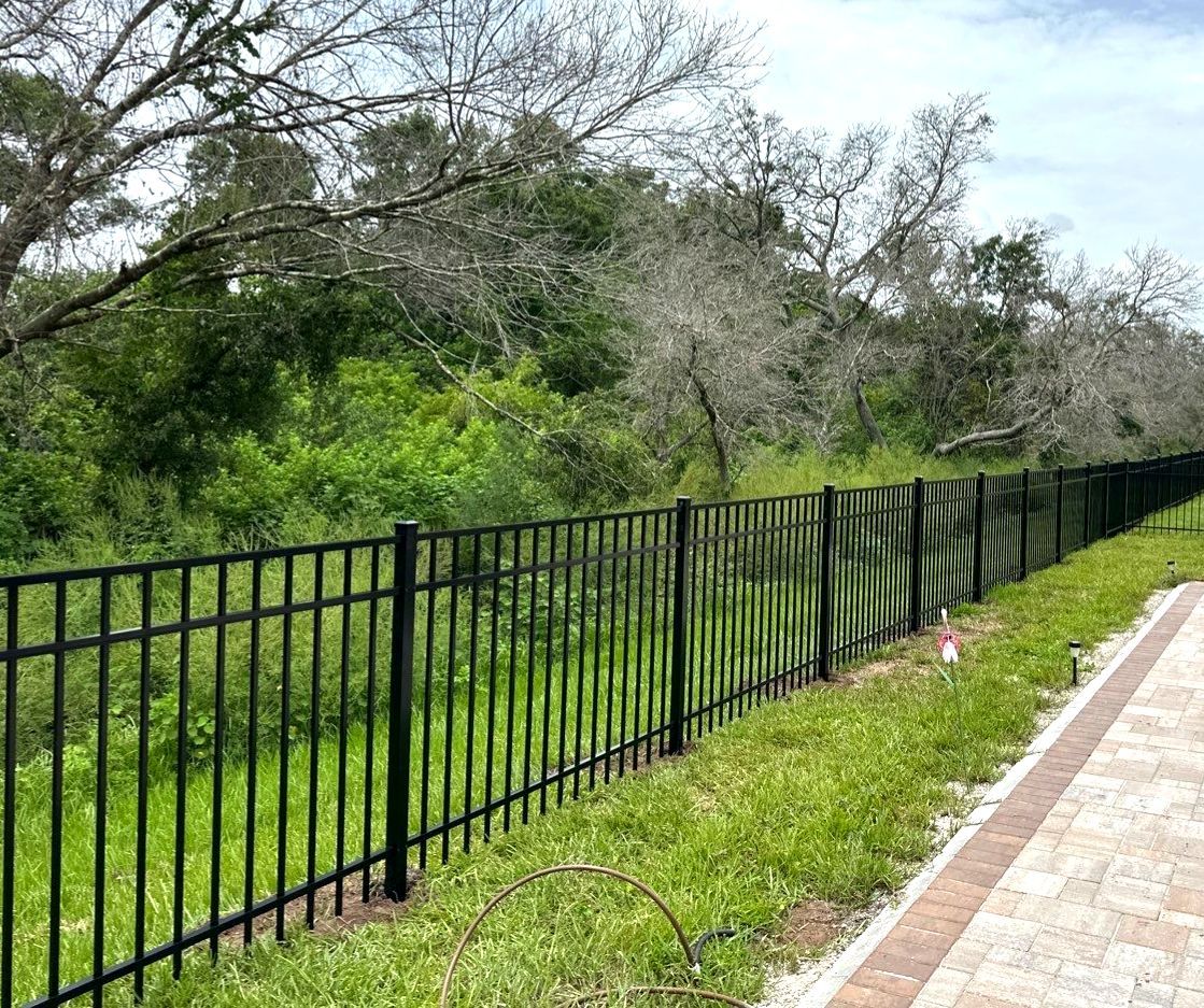 Aluminum Fence Installation using Aluminum Fence and Vinyl Privacy Fence by Asap fence and gates, LLC