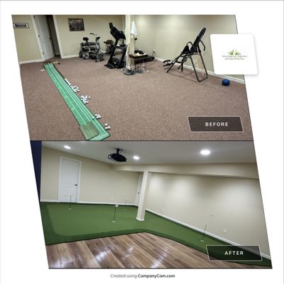 Indoor Basement Green Greenwood, Indiana