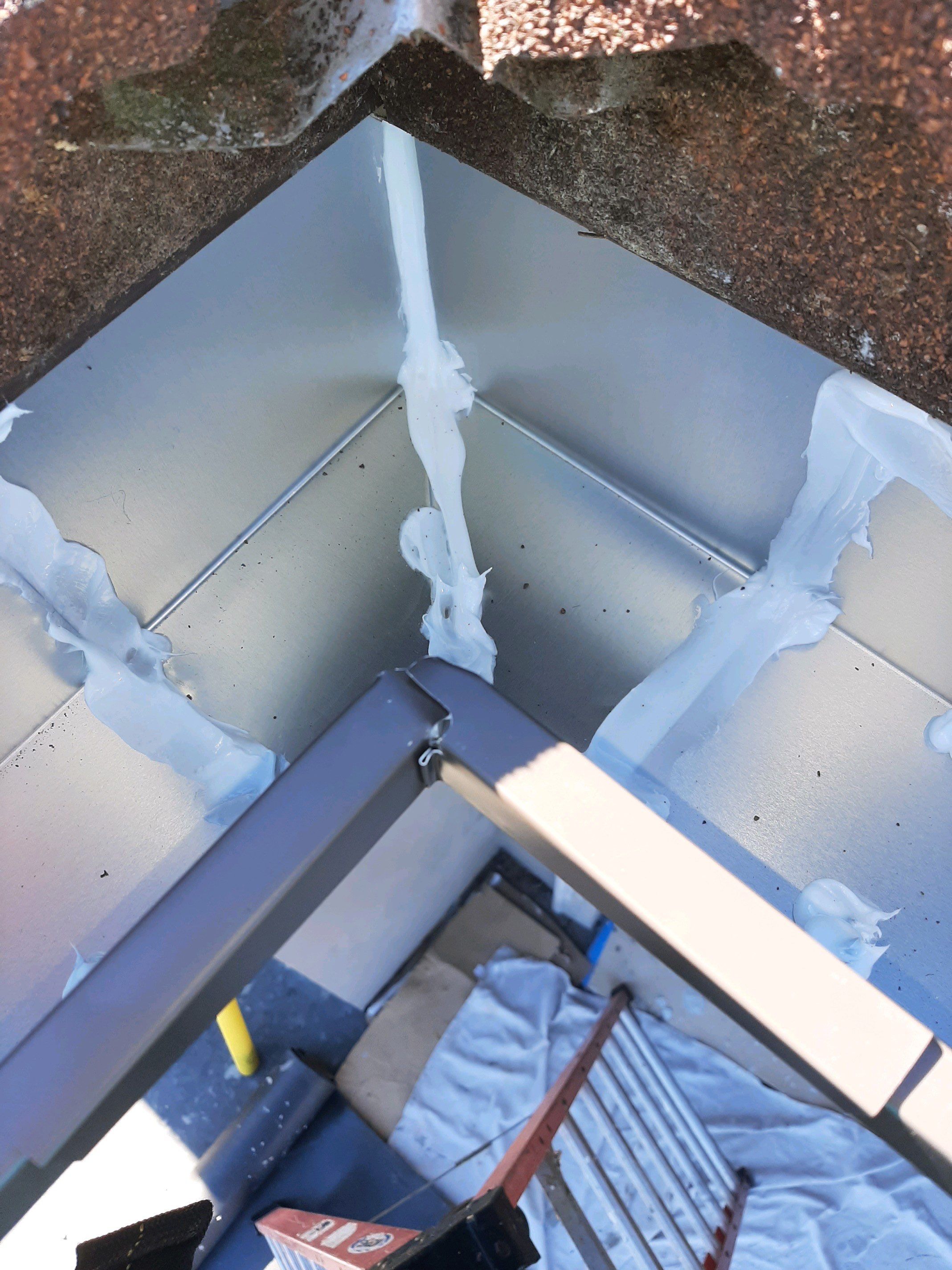 Gutter Installation using Royal Brown K-Style Gutters by Gutter Professors