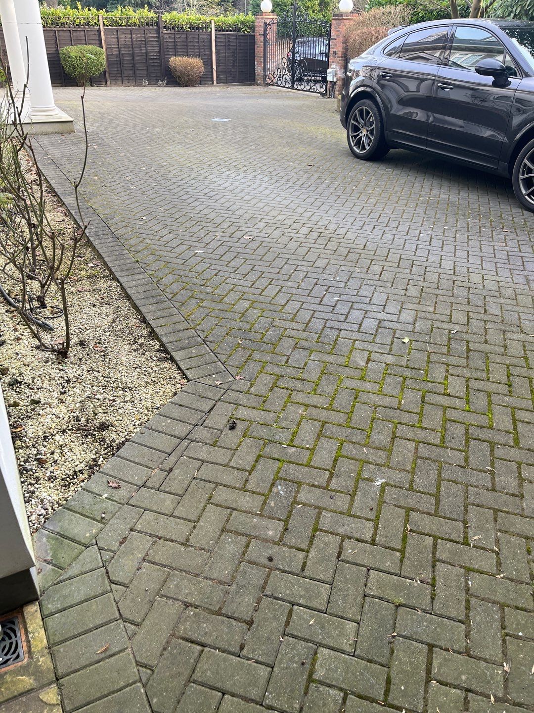 Driveway - Patio - Render Clean using honda 21 ltr/min by Ges Exterior Cleaning ltd
