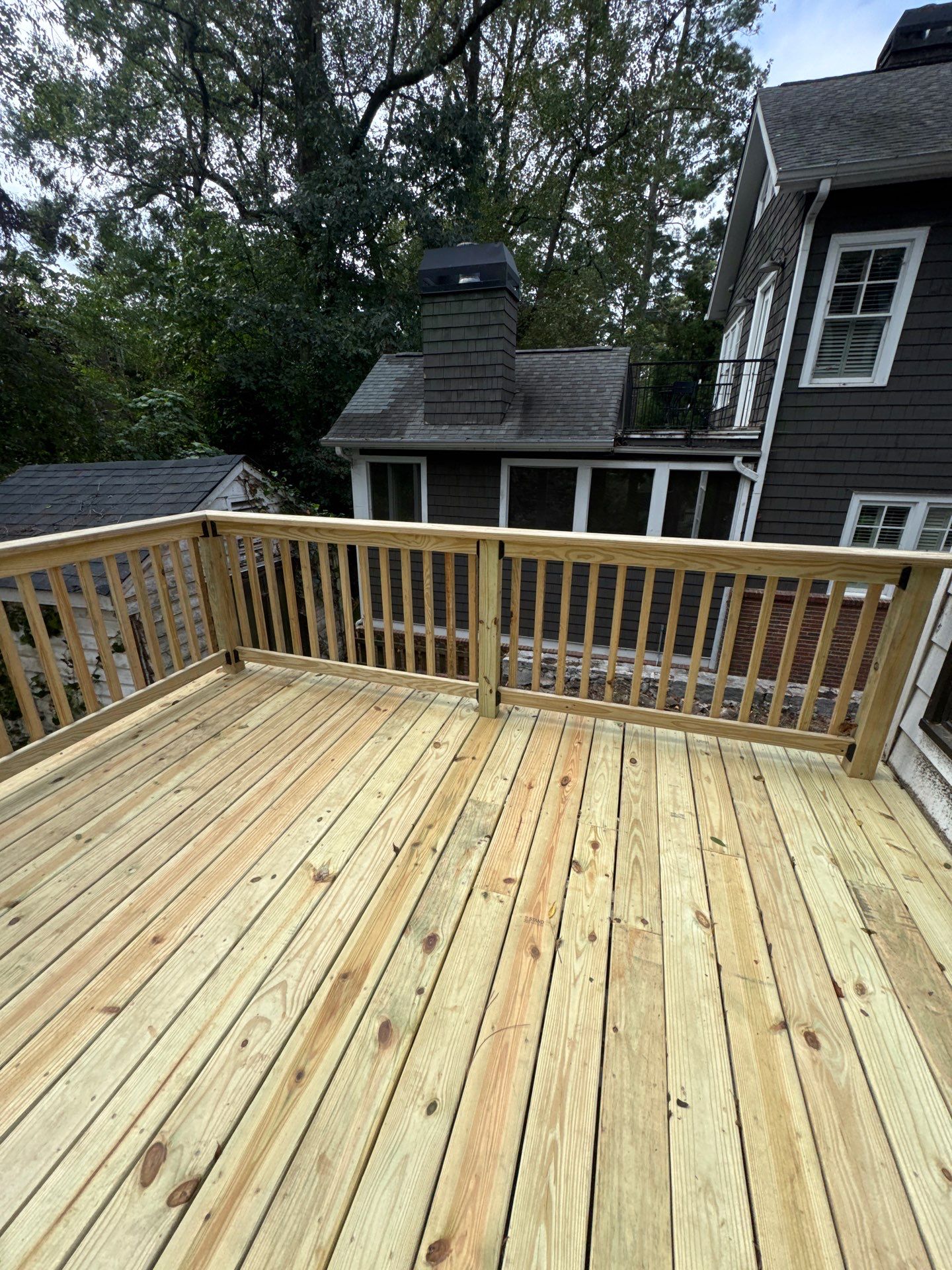 Pressure Treated Pine Deck Build in Atlanta, GA by Nelson Exteriors