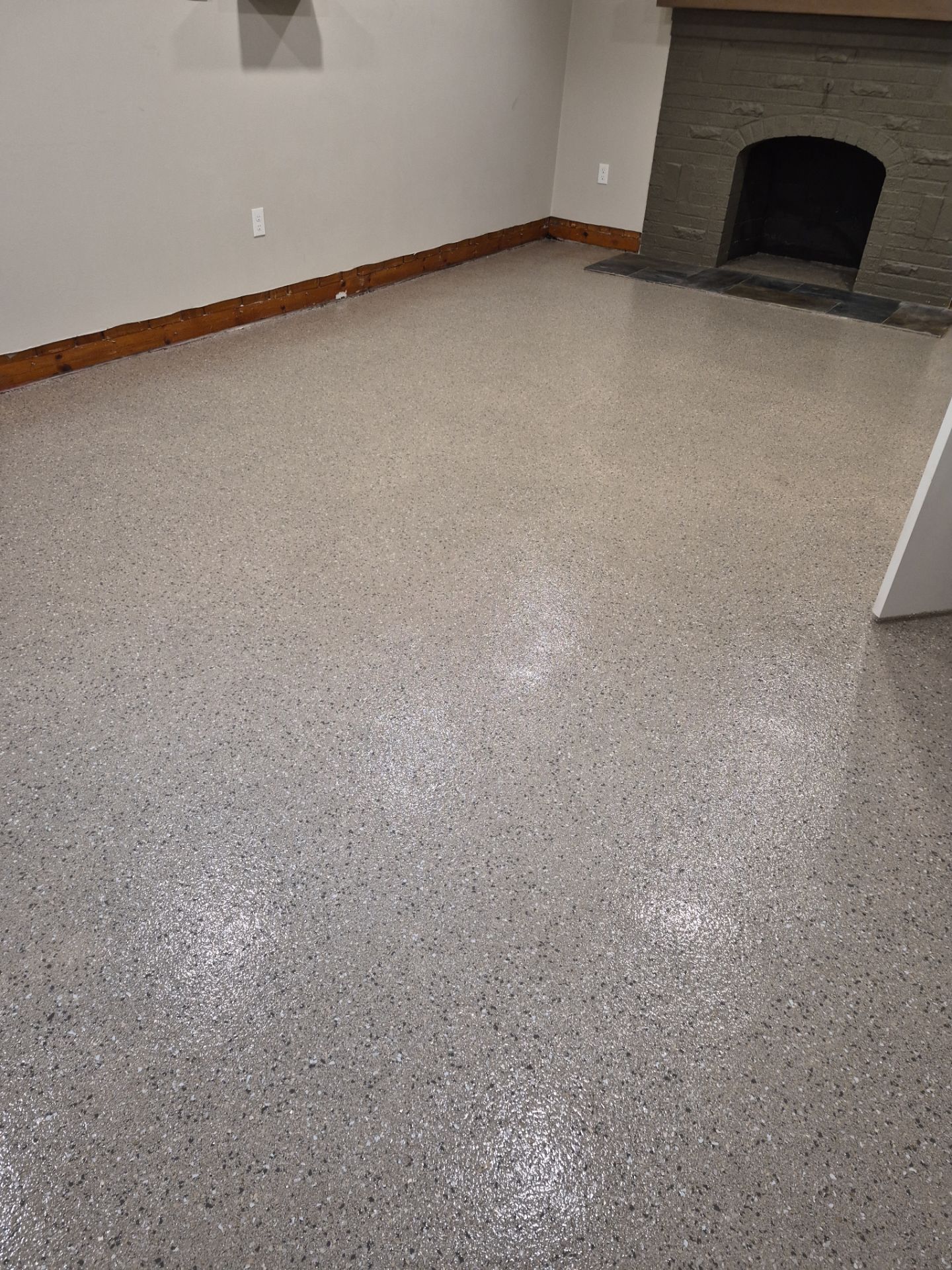 Santa Fe Hybrid Basement Floor Transformation in Moscow, Idaho by Croc Coatings, LLC