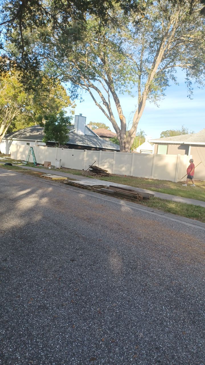 Sarasota, FL 6ft. Tan Vinyl Privacy Fence  by Asap fence and gates, LLC