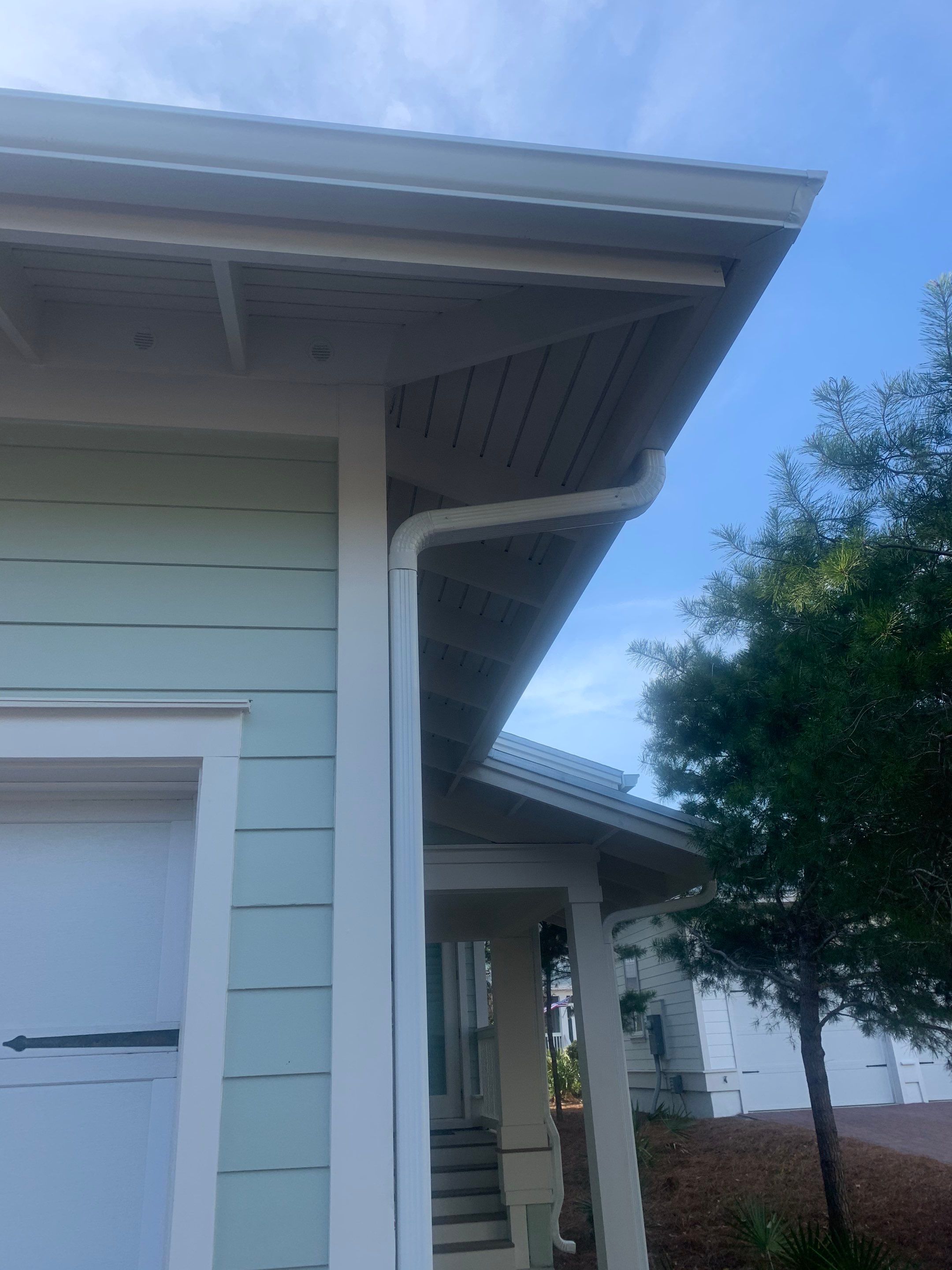 New Downspouts Installation in Rosemary Beach, FL by Gutter Professors