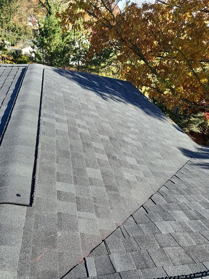 ATLAS PINNACLE COLOR: SCOTCHGARD BLACK SHADOW DRIP EDGE: WHITE by Eagle Eye Roofing