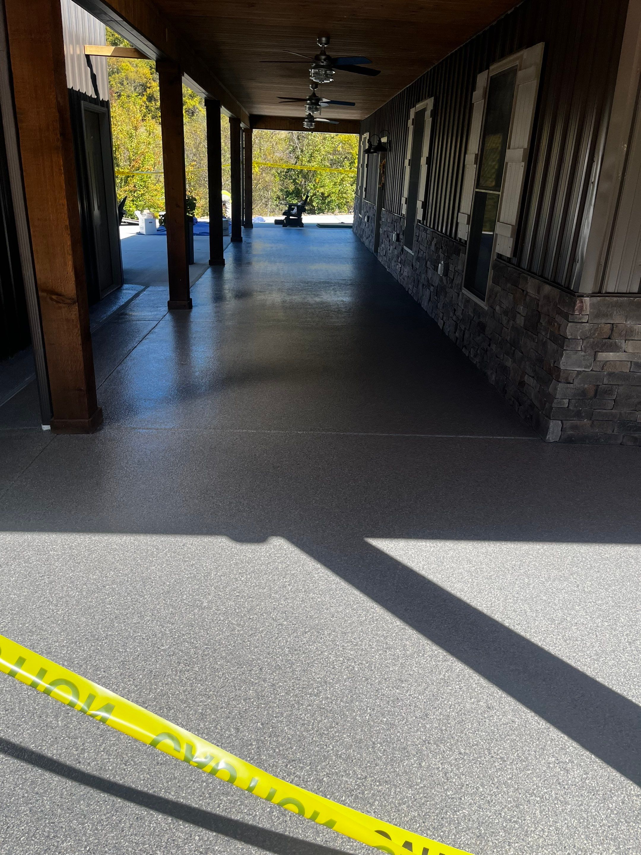 Patio Floor Coating using Briar by My Garage Floor Guys