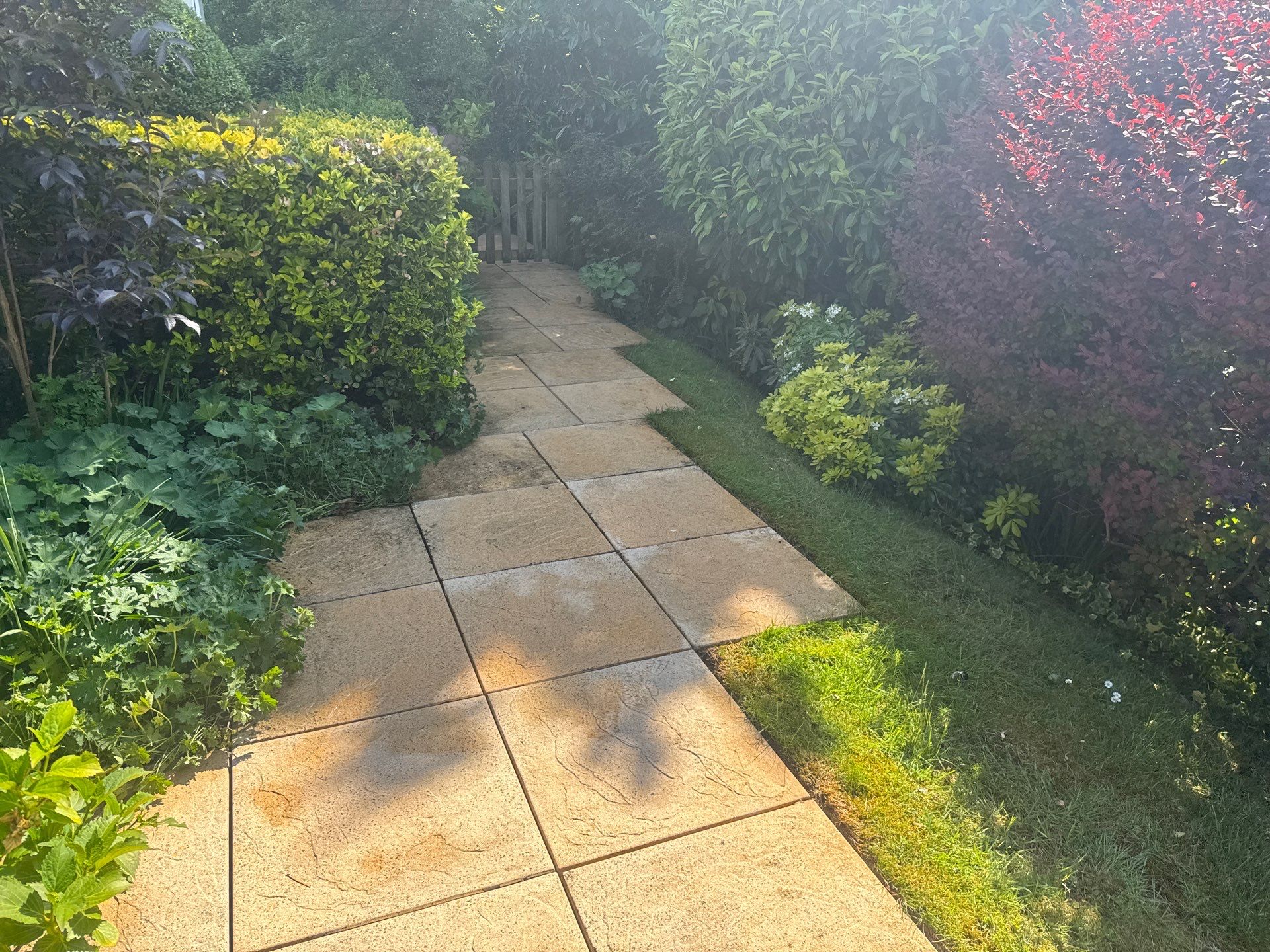 Patio Clean using 18inch Whirlaway FSC by Ges Exterior Cleaning ltd