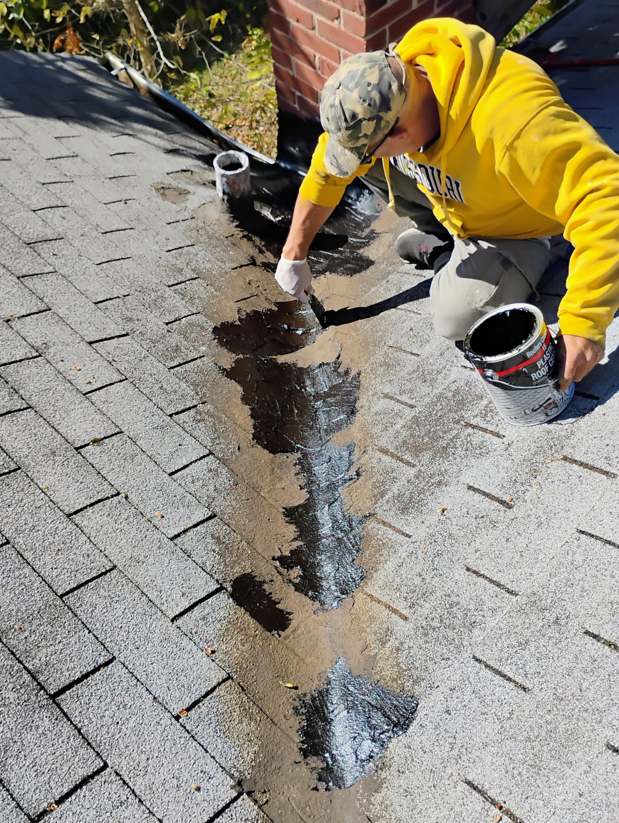 Roof Patch & Basement Plumbing Repair Project - Jennings, MO by Legendary Services Company LLC.