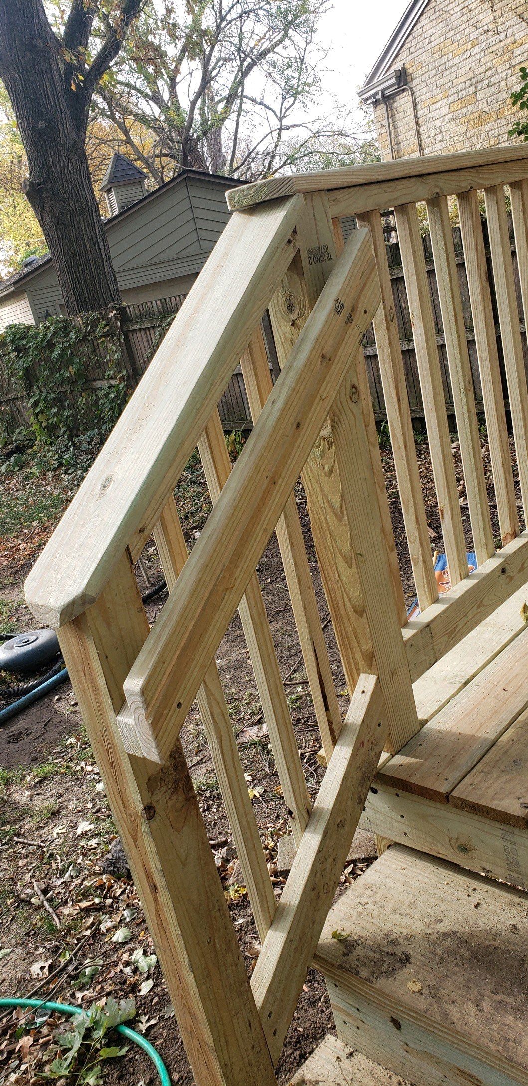 wood deck using treated lumber by Kraz Construction