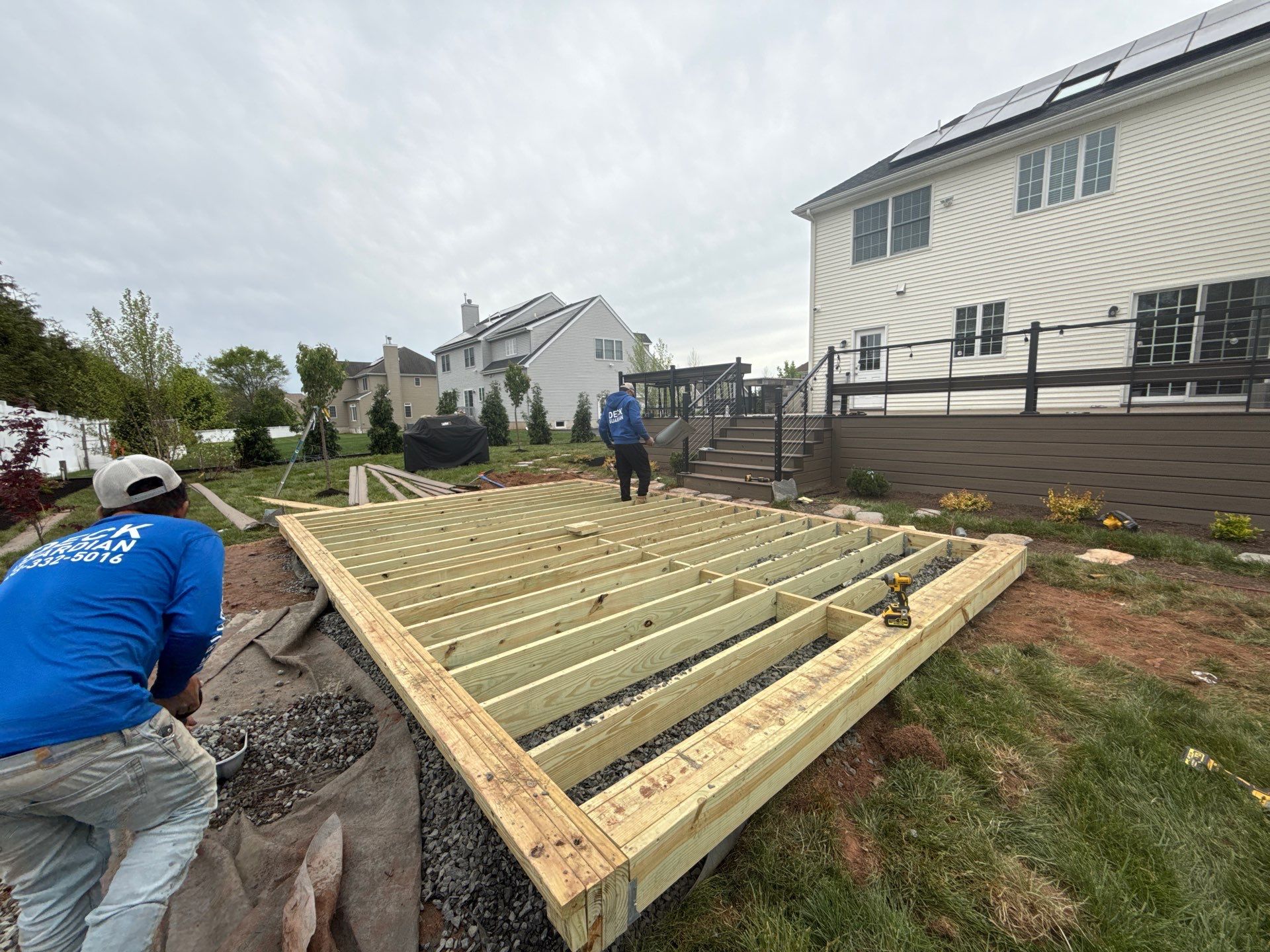 New Deck and outdoor Kitchen In Hillsborough , New Jersey by deck guardian