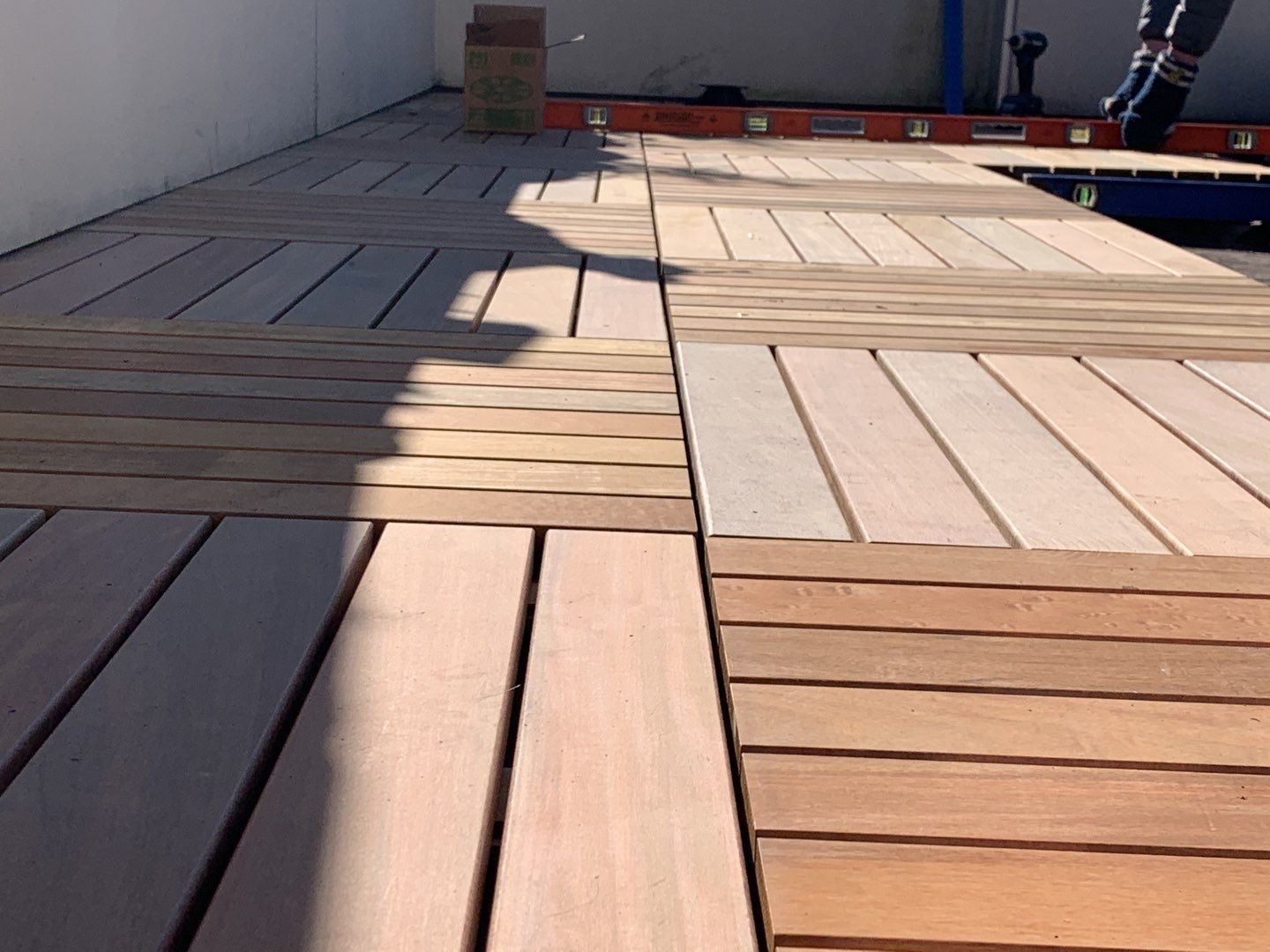 Ballard Rooftop Deck using IPE Tiles by Alki deck builders