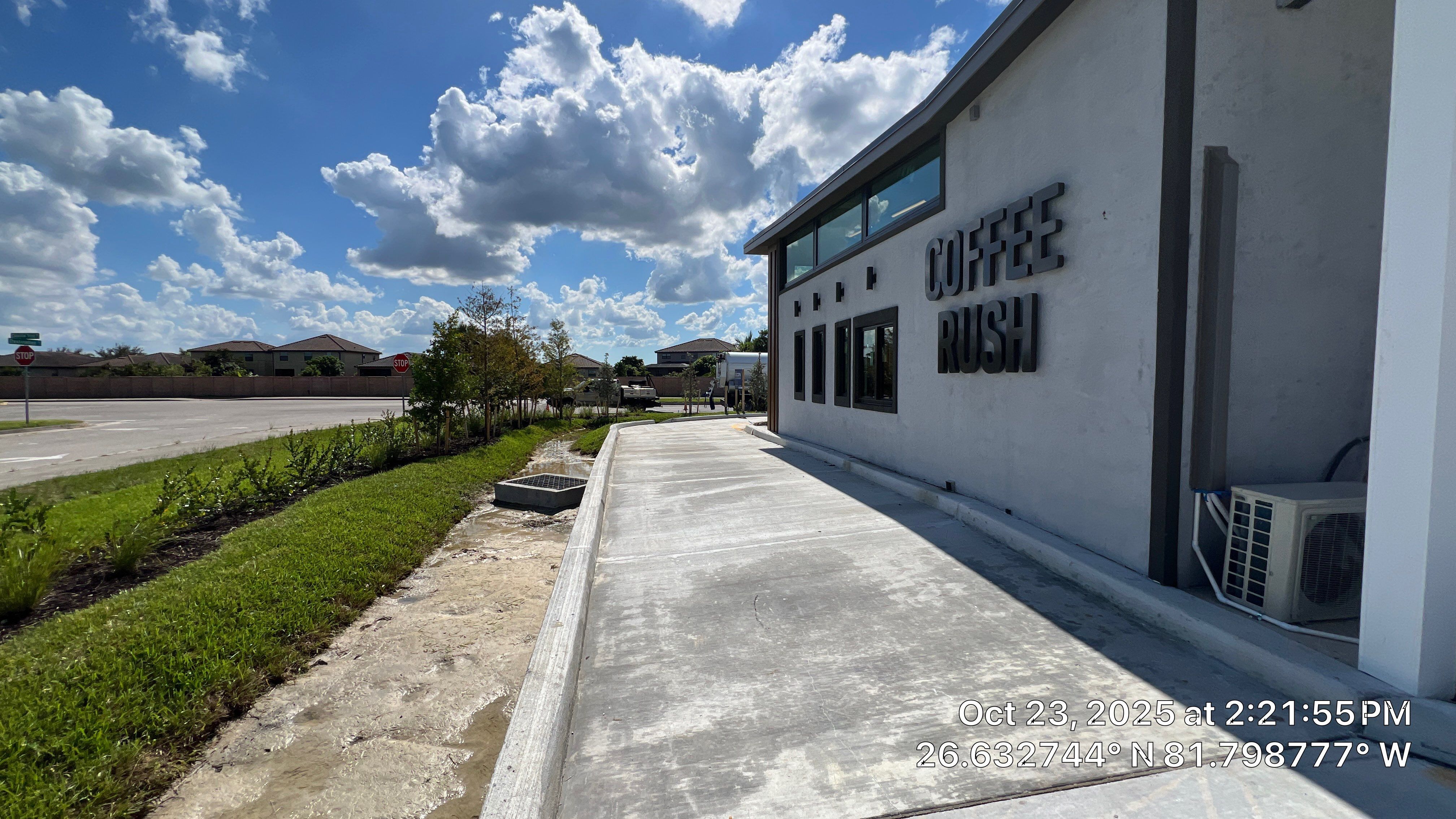Coffee Rush Fort Myers with PRS by Don Mar, Inc. Storm Water Solutions