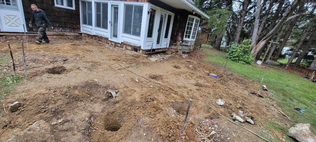 Deck and Stamped Concrete by Ivy Lea Construction