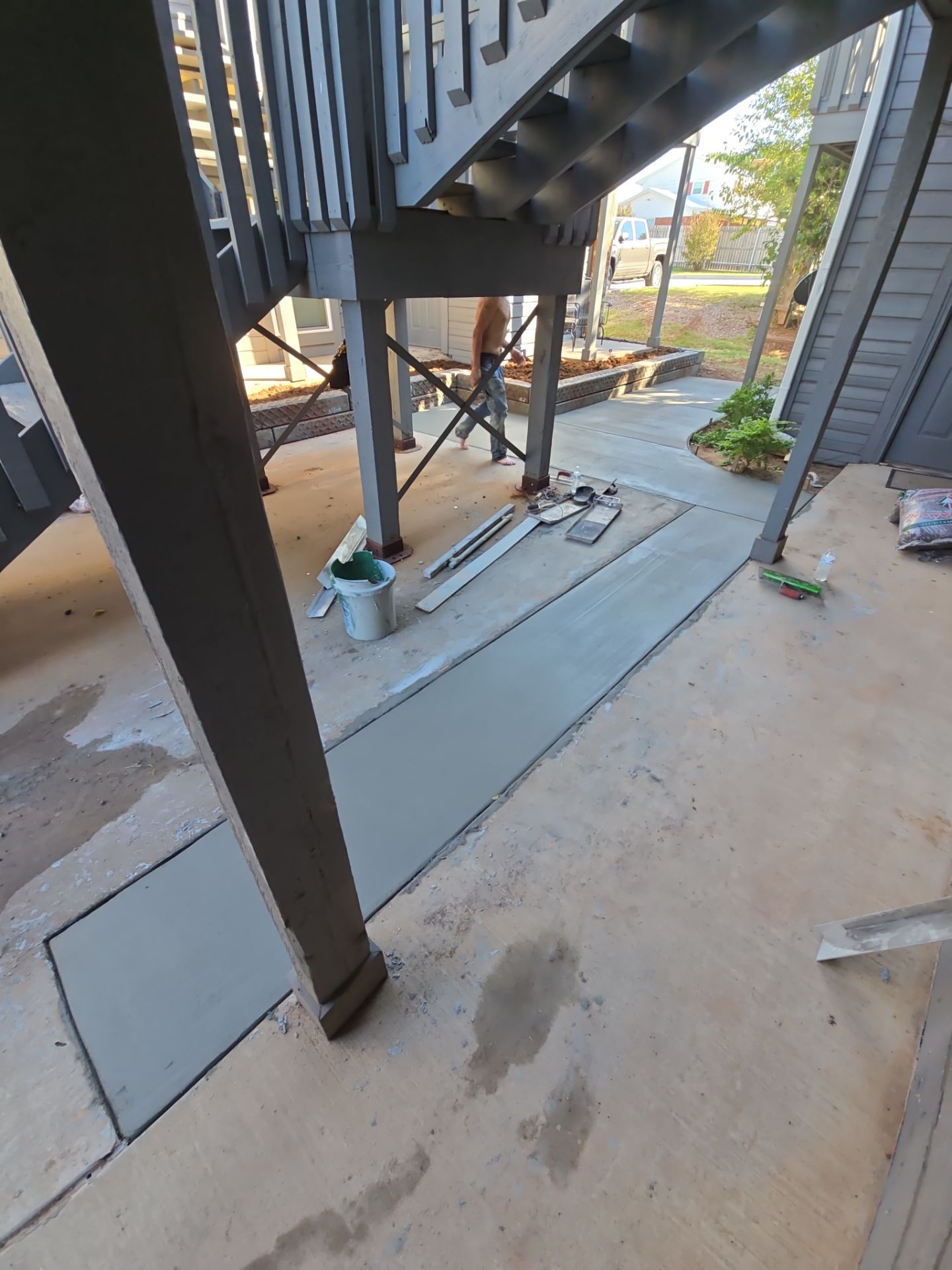 Landscape and concrete work by Clays Services Inc