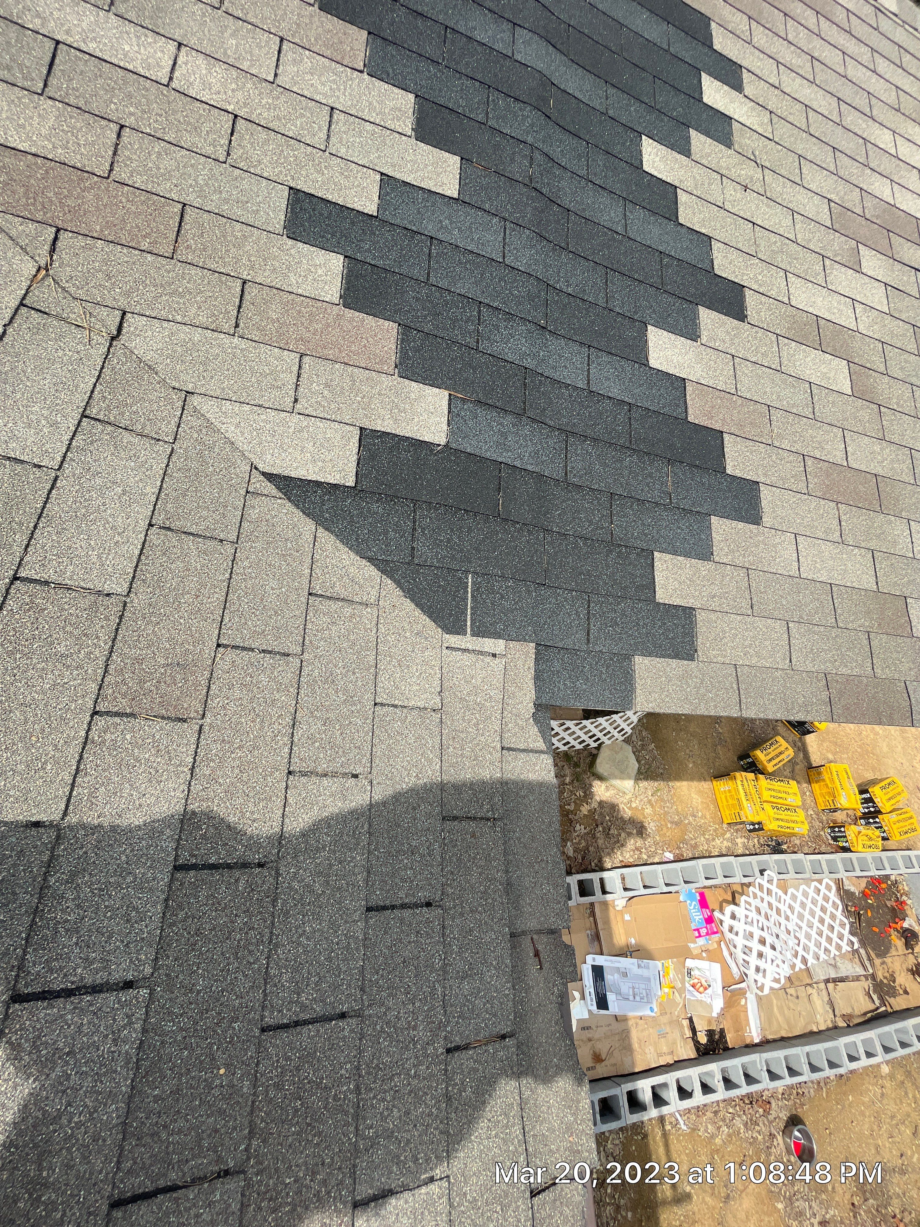 Residential Roofing Installation using 26 Gauge Colored Panels by Hostetler Roofing