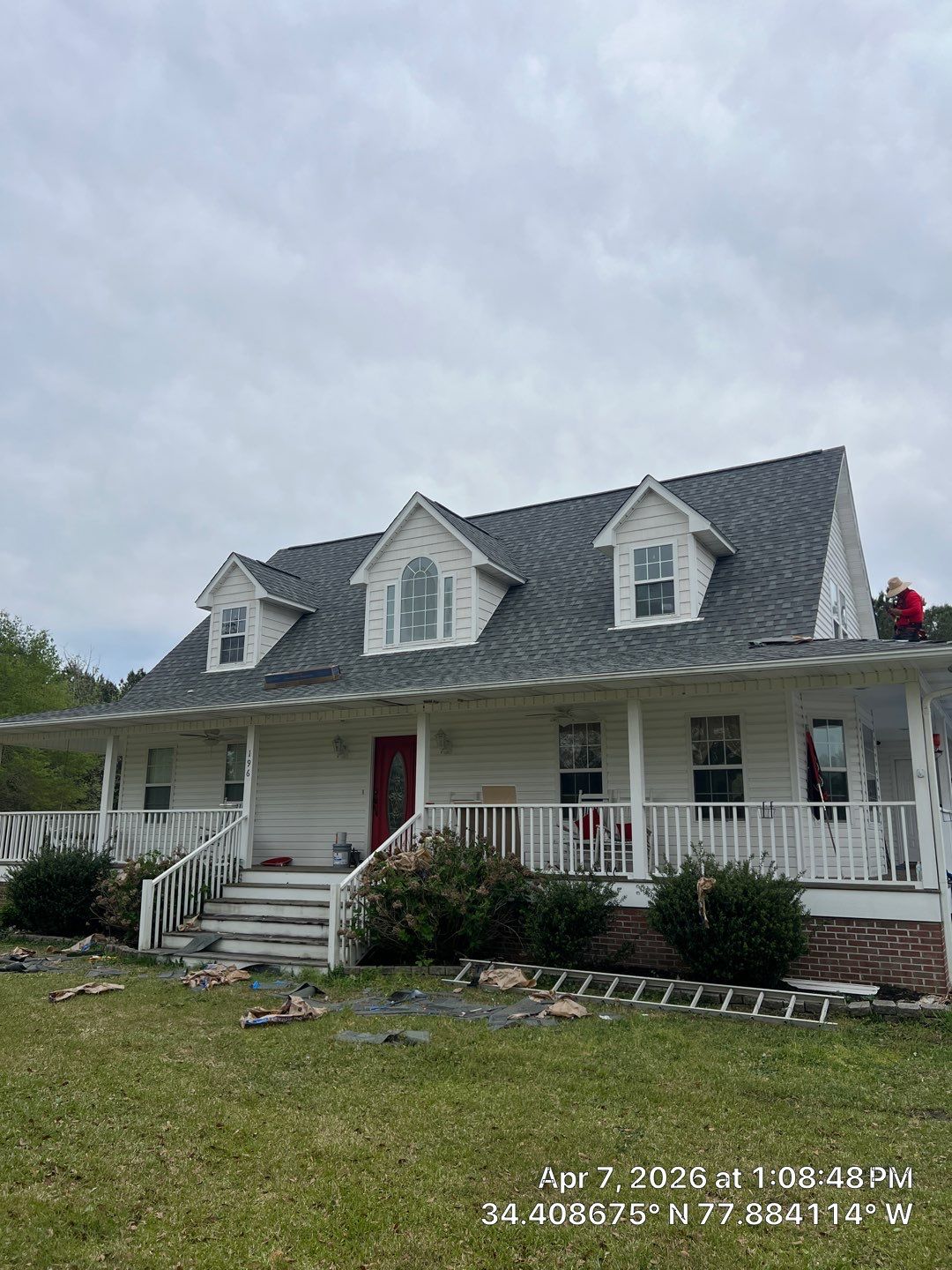 Rocky Point Insurance Claim Roof Replacement with CertainTeed Landmark PRO Colonial Slate by RGR Construction and Roofing, LLC