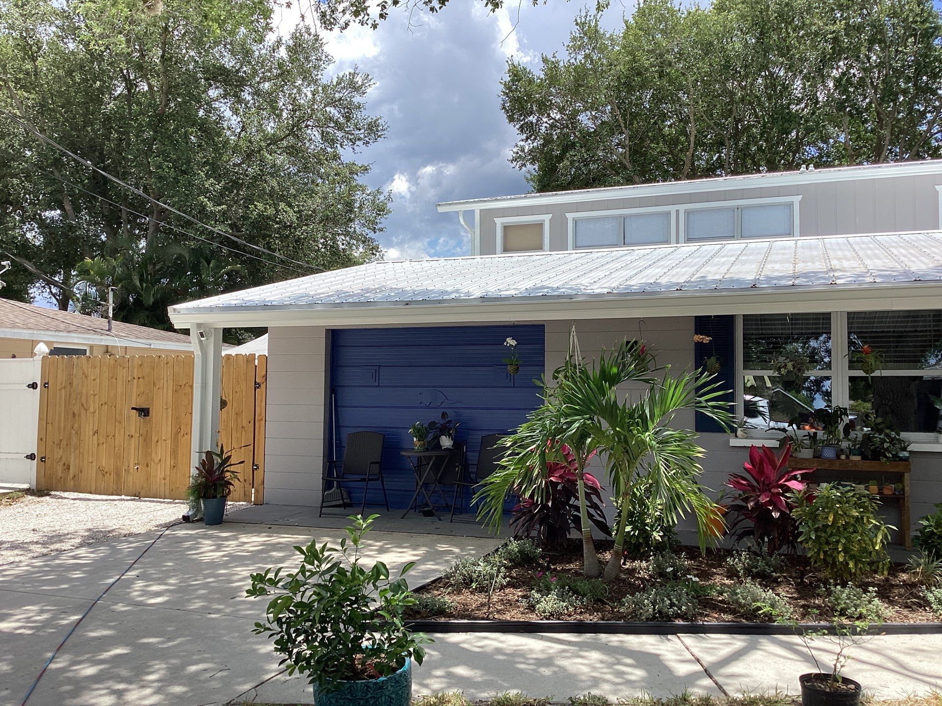 White K Style Seamless Gutters using 3X4 Elbow Downspout in Sarasota FL by Gutter Professors