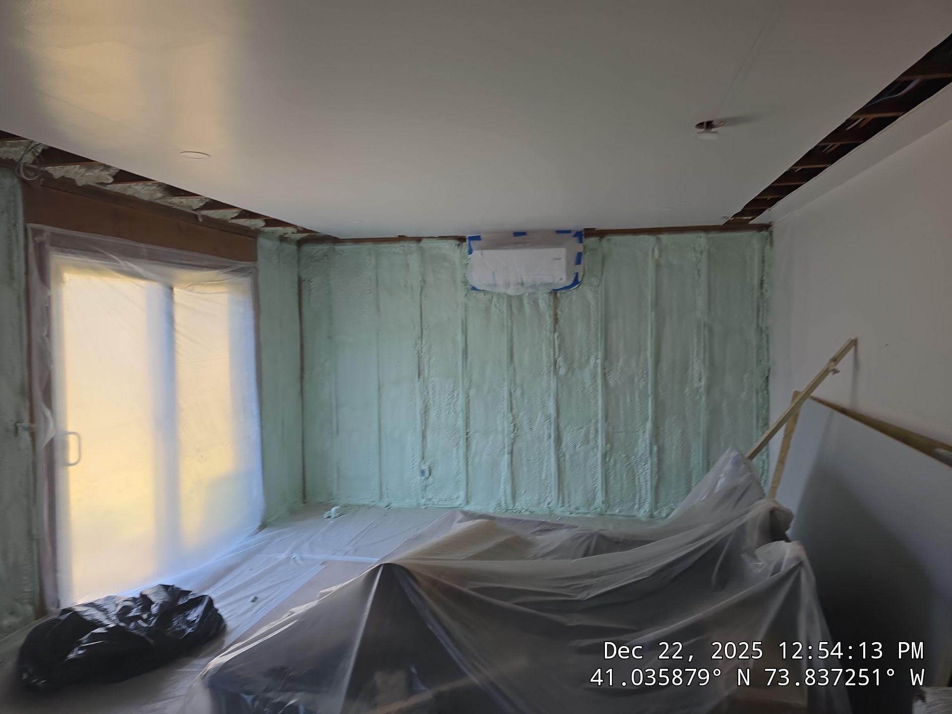 Exterior Walls Using Closed-Cell Spray Foam by NYS Foam & Energy