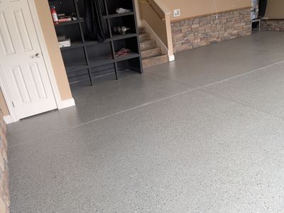 Garage Floor Coating using Shale