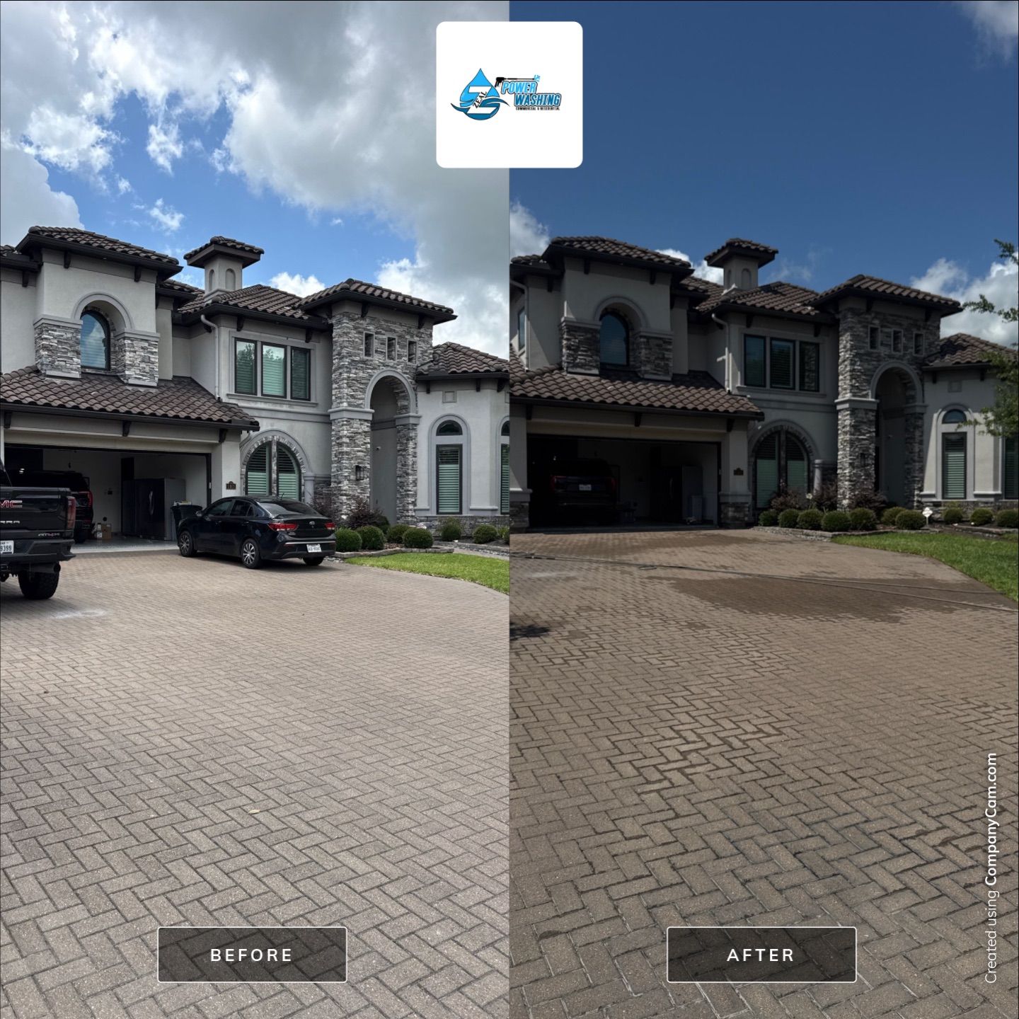 Comprehensive Exterior House Wash and Surface Cleaning in Friendswood by Zeal Power Washing