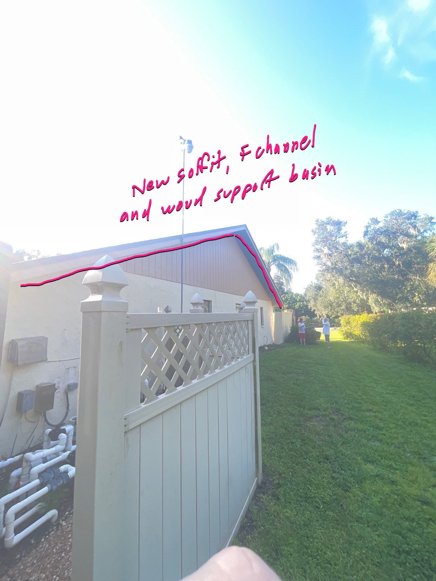 Bronze Soffit and Fascia in Sarasota FL by Gutter Professors