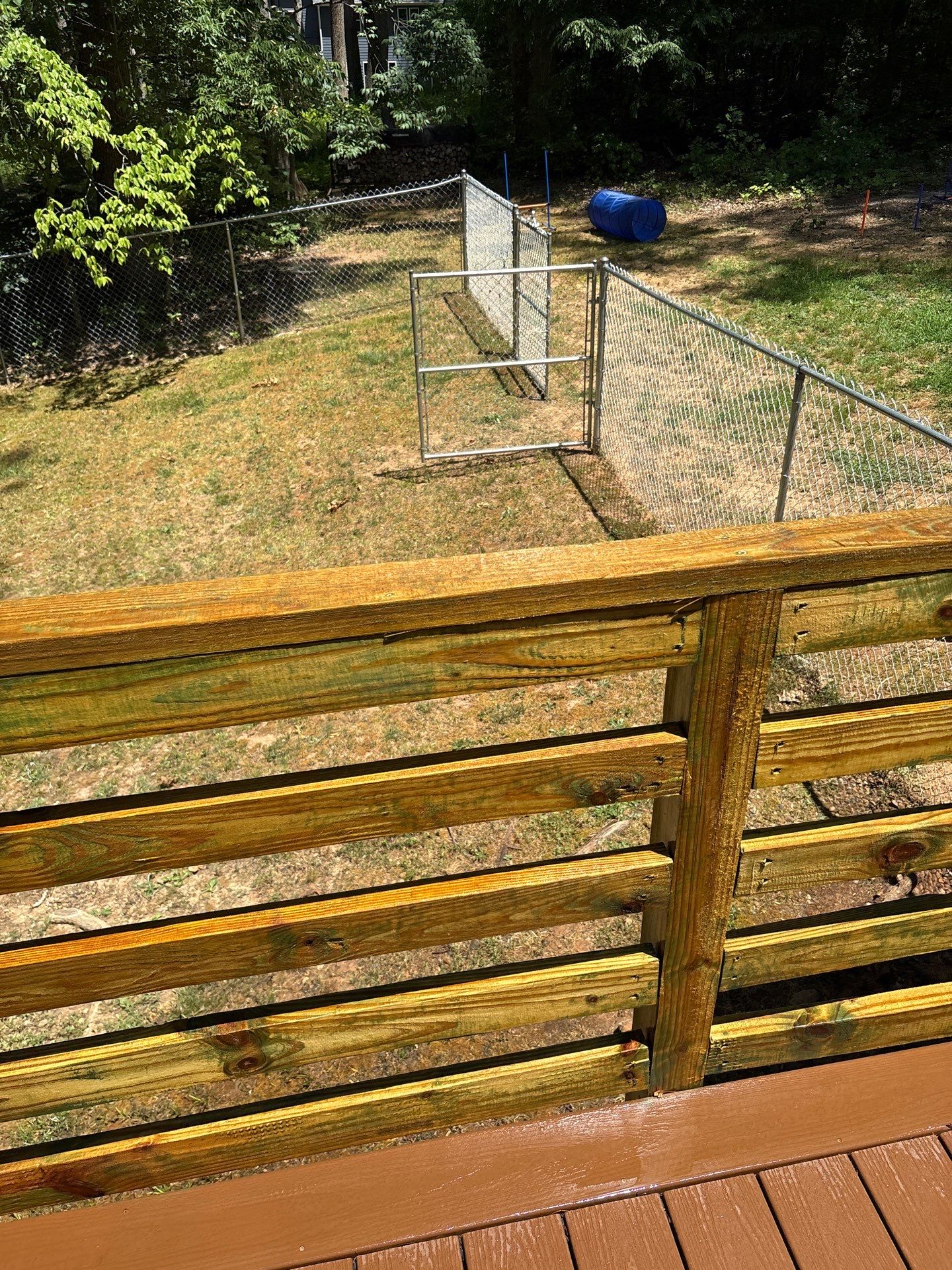 Deck using Wood Sealant and Concrete Using Concrete Sealant by DuraSeal