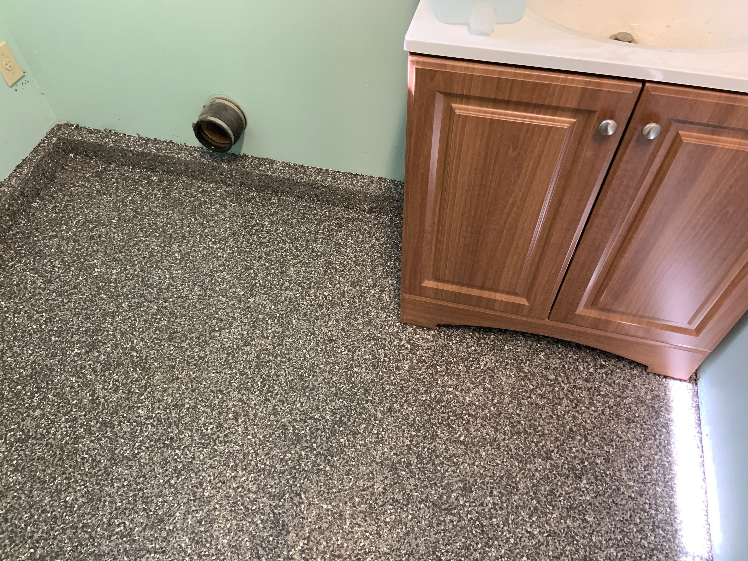 Countertop Transformation using Galaxy Colorway by Croc Coatings, LLC