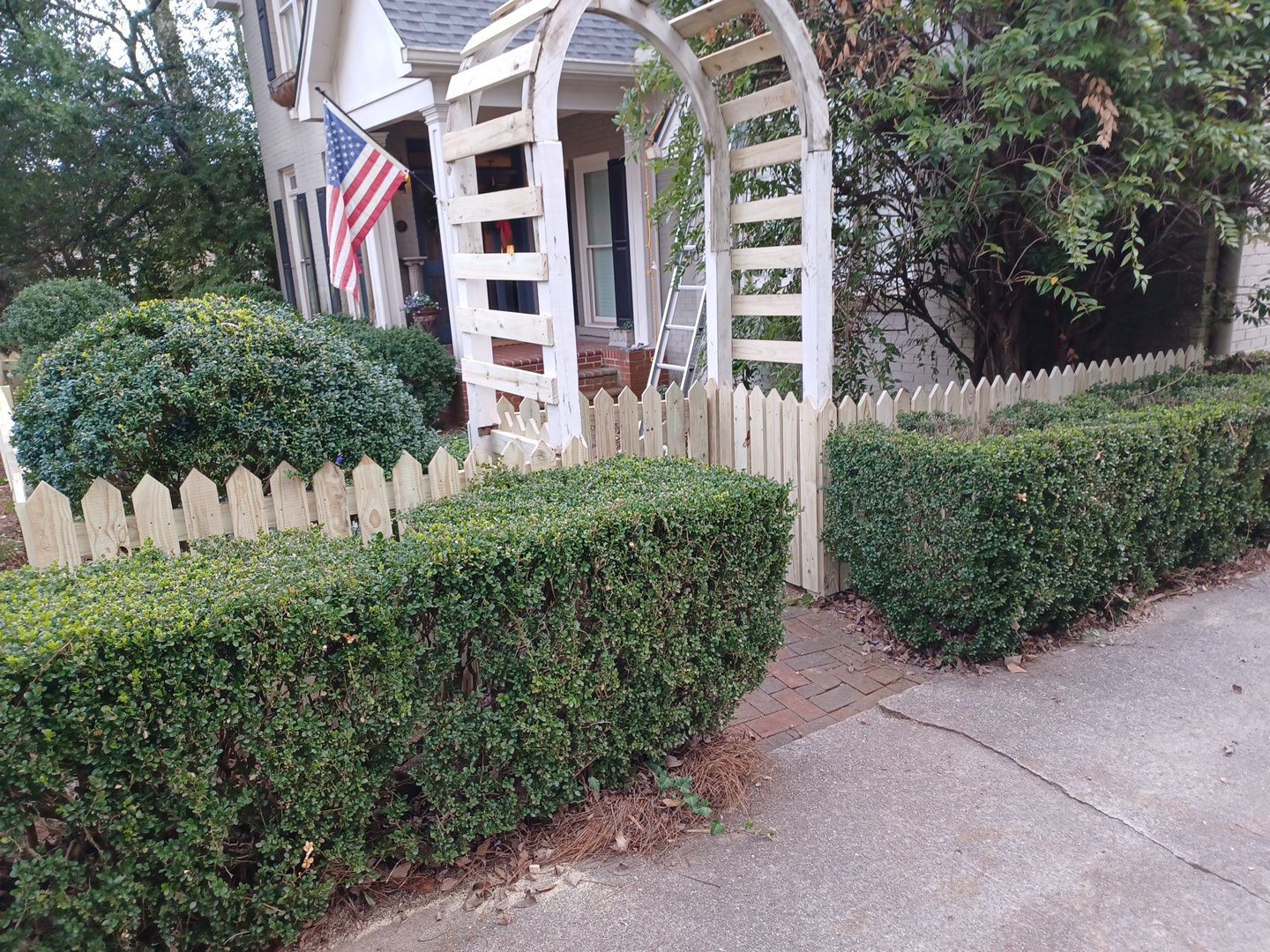 Montcrest - Fence by Pillar and Pine