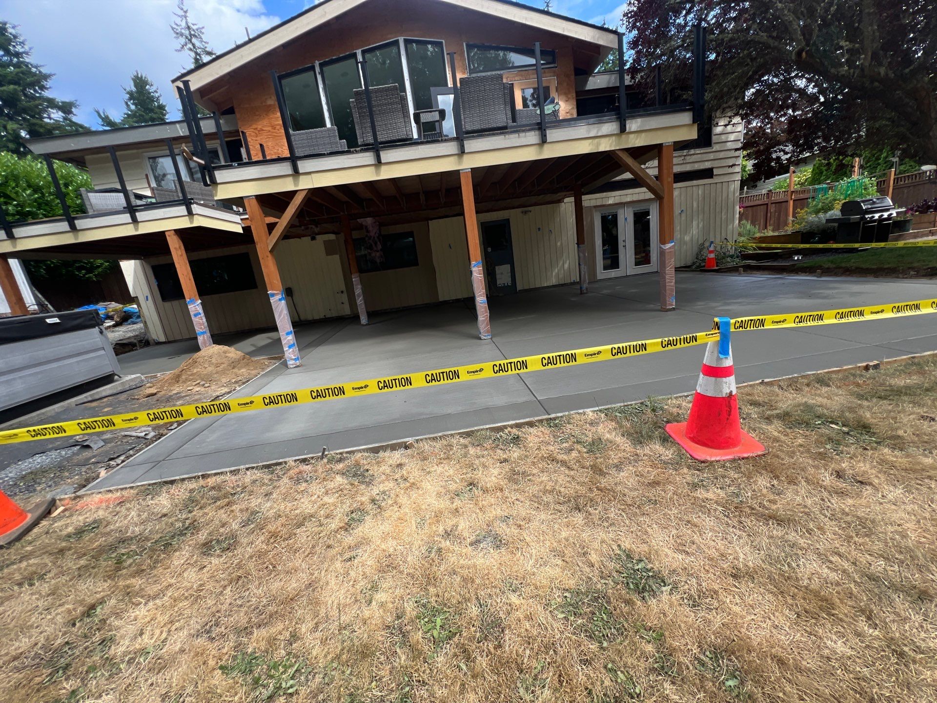Concrete Back Patio Renovation | Edmonds  by Jireh Asphalt & Concrete Inc 