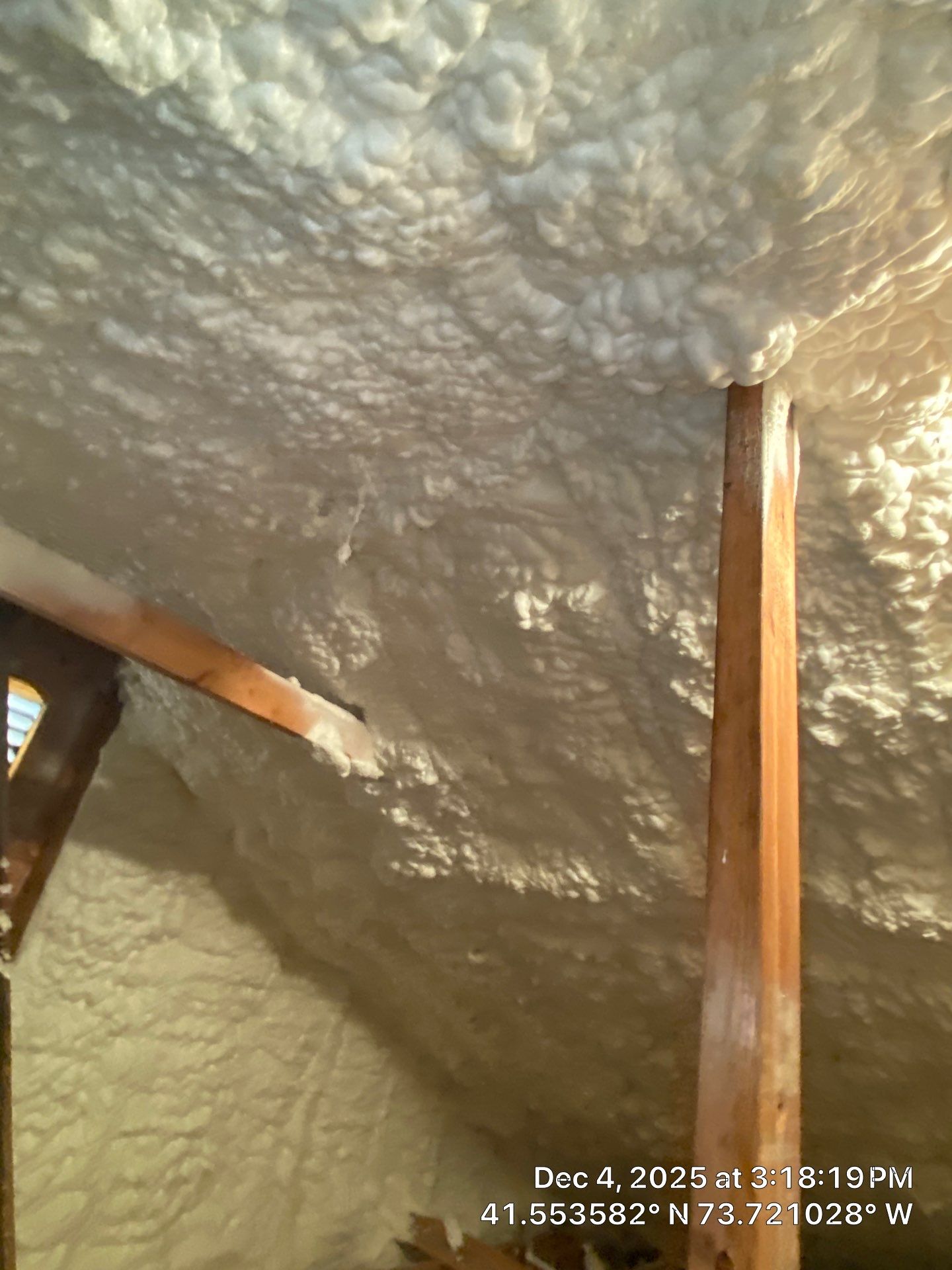 Attic Insulation using open cell spray foam by NYS Foam & Energy