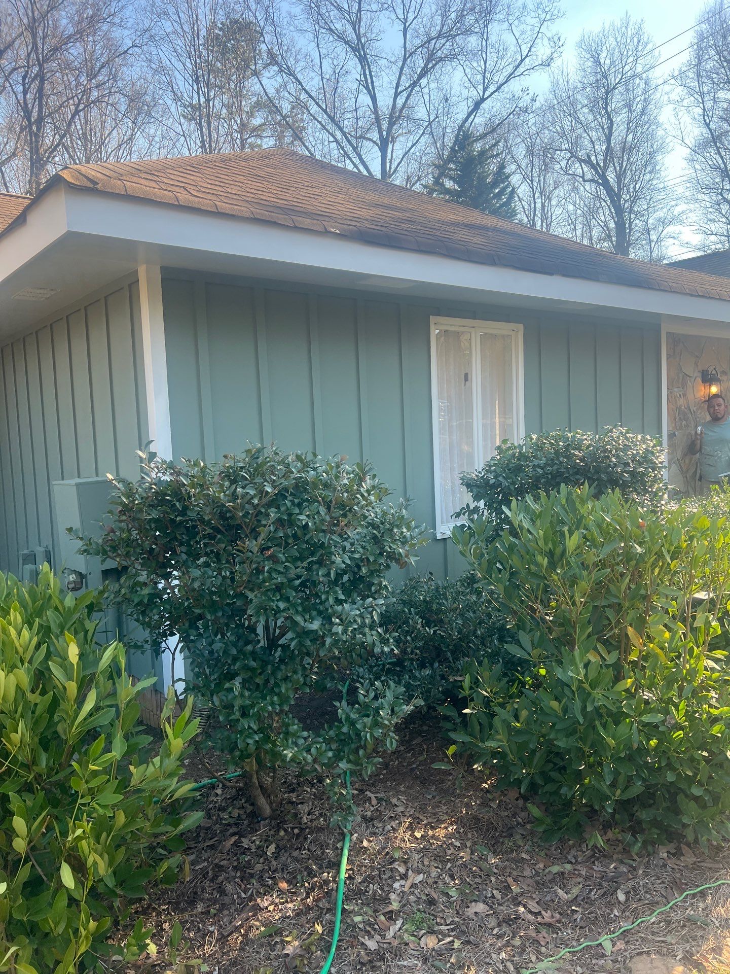 Siding, Gutter, and Replacement with Exterior Painting on 1974 Built Home in Roswell, GA by Nelson Exteriors 