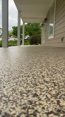 Patio using Cordwood