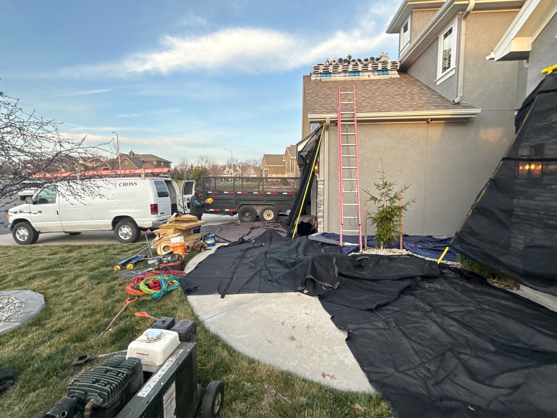 Hail Damaged Roof replacement in Staley Farms  by EEC  Windows, Siding & Roofing 