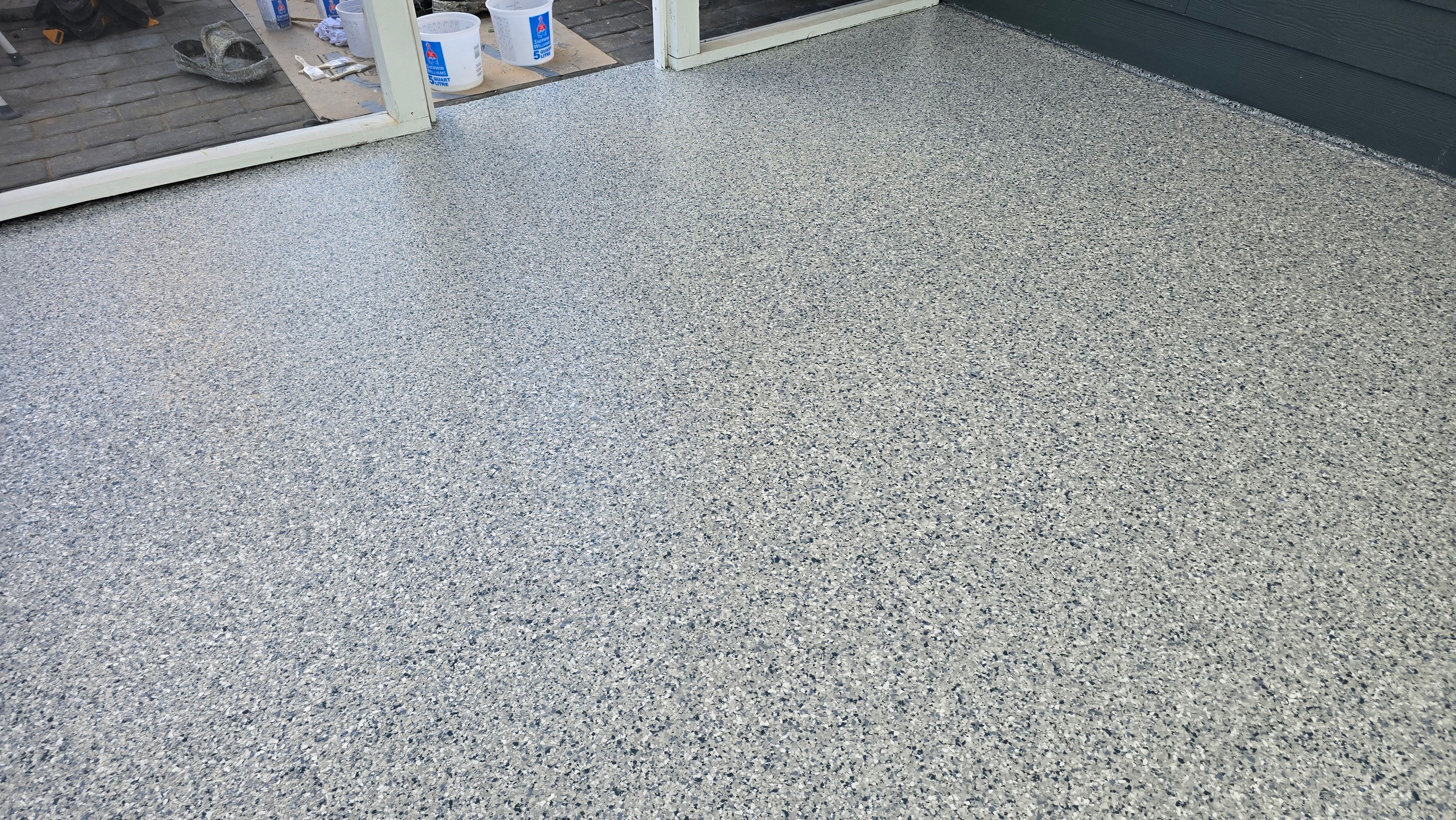 Two Porches Completed Using Tidal Wave & Creekbed by Elite Floor Solutions