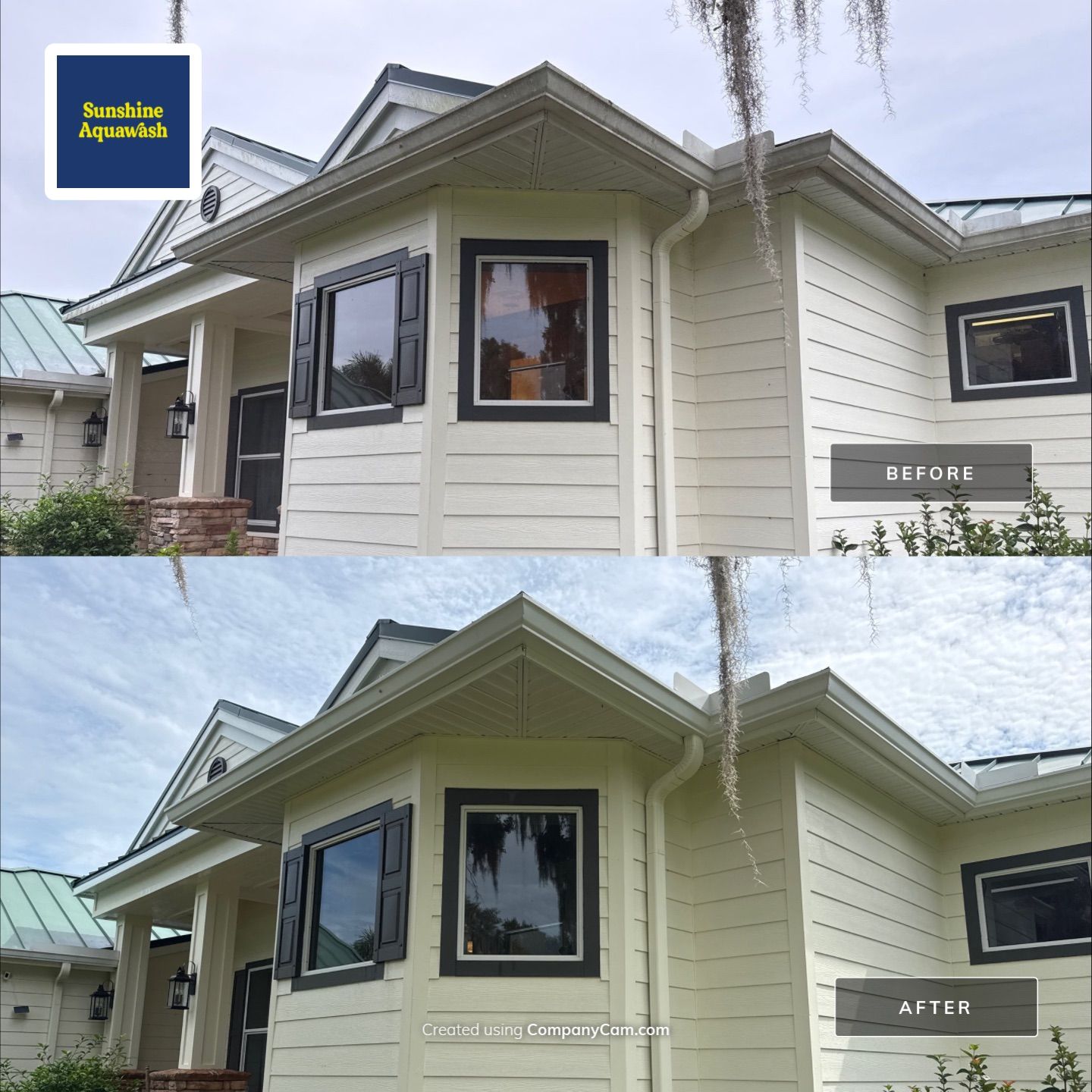 🐎 Vinyl Horse Fence, Entrance Cleaning + House Wash – Parrish, FL by Sunshine AquaWash