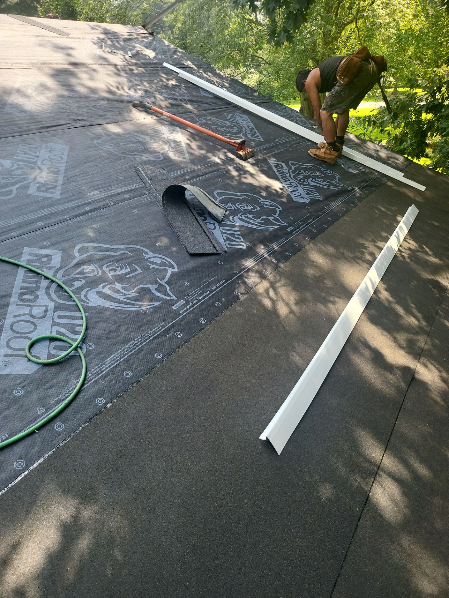 Residential Roofing Installation using Owens Corning TruDefinition Duration AR - Colonial Slate by A Plus Exterior