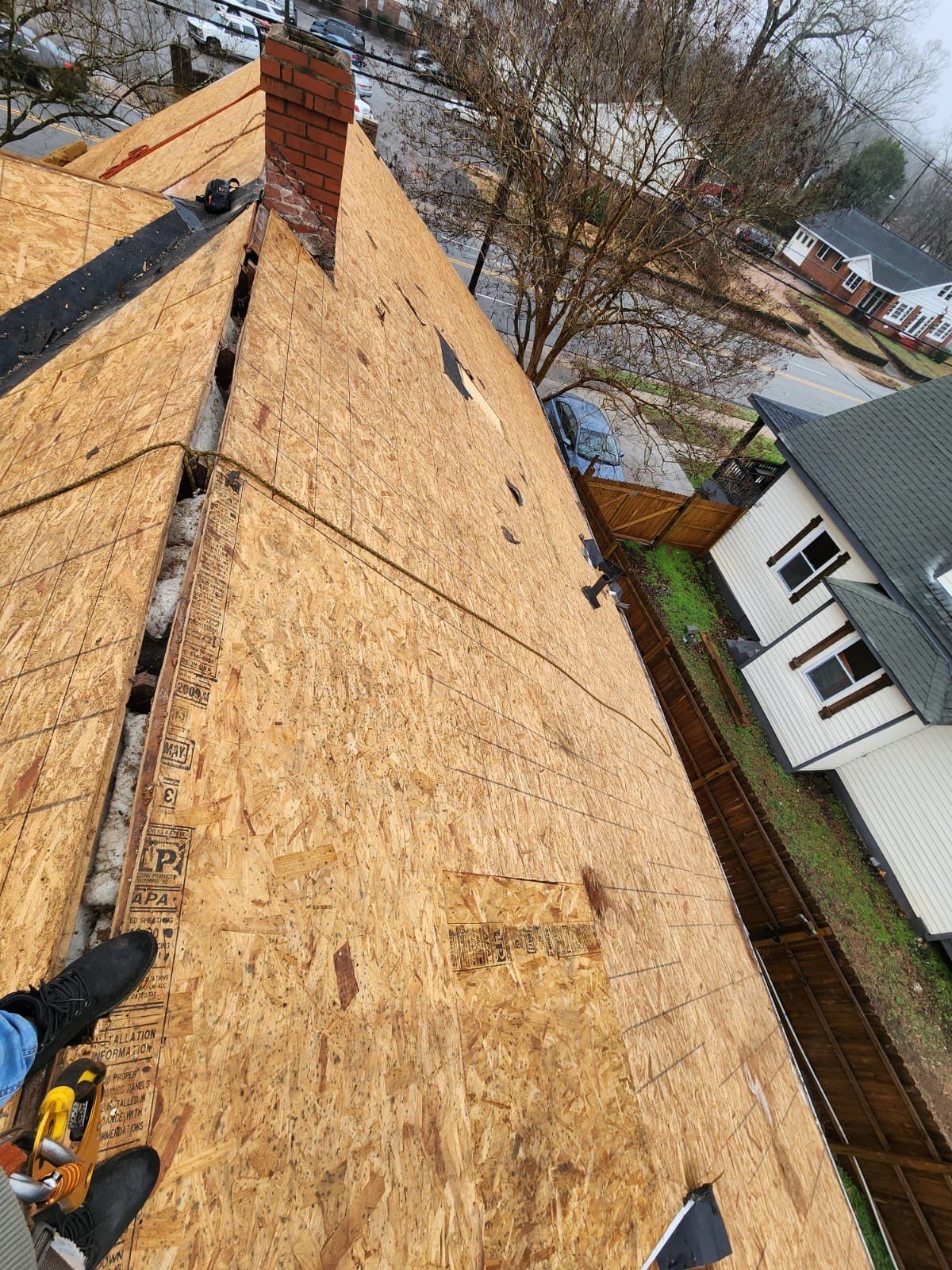 Landmark Shingle Roof Replacement and Decking Repair in Greenville by Roofers LLC