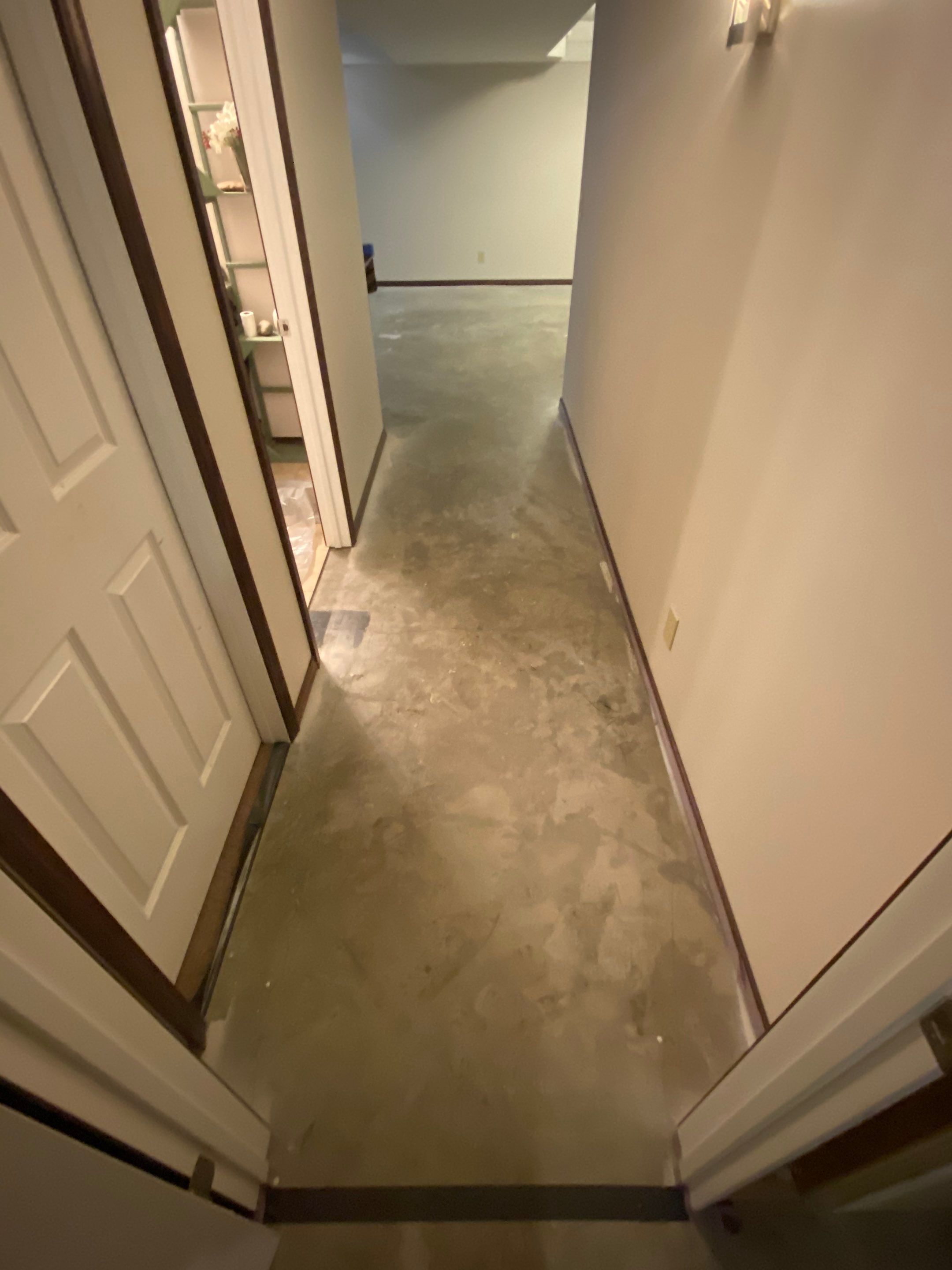 Basement Transformation using Ash Colorway by Croc Coatings, LLC