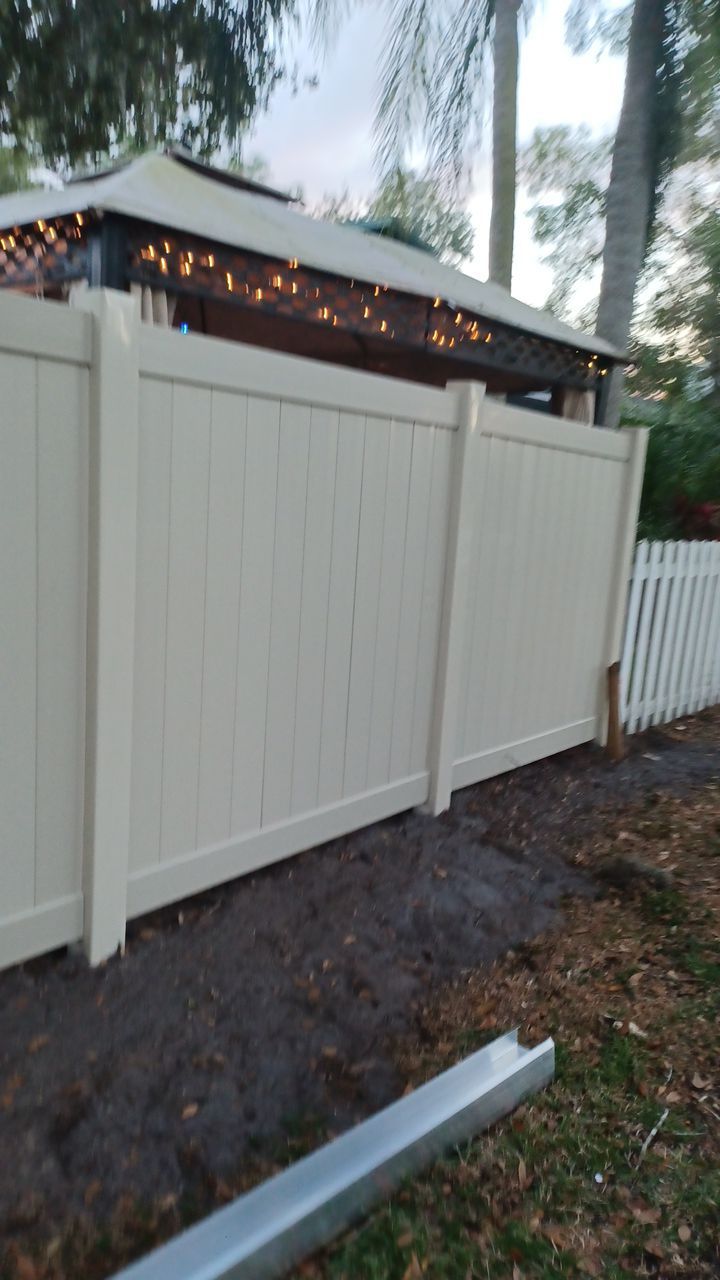 Sarasota, FL 6ft. Tall Tan Vinyl Privacy Fence  by Asap fence and gates, LLC