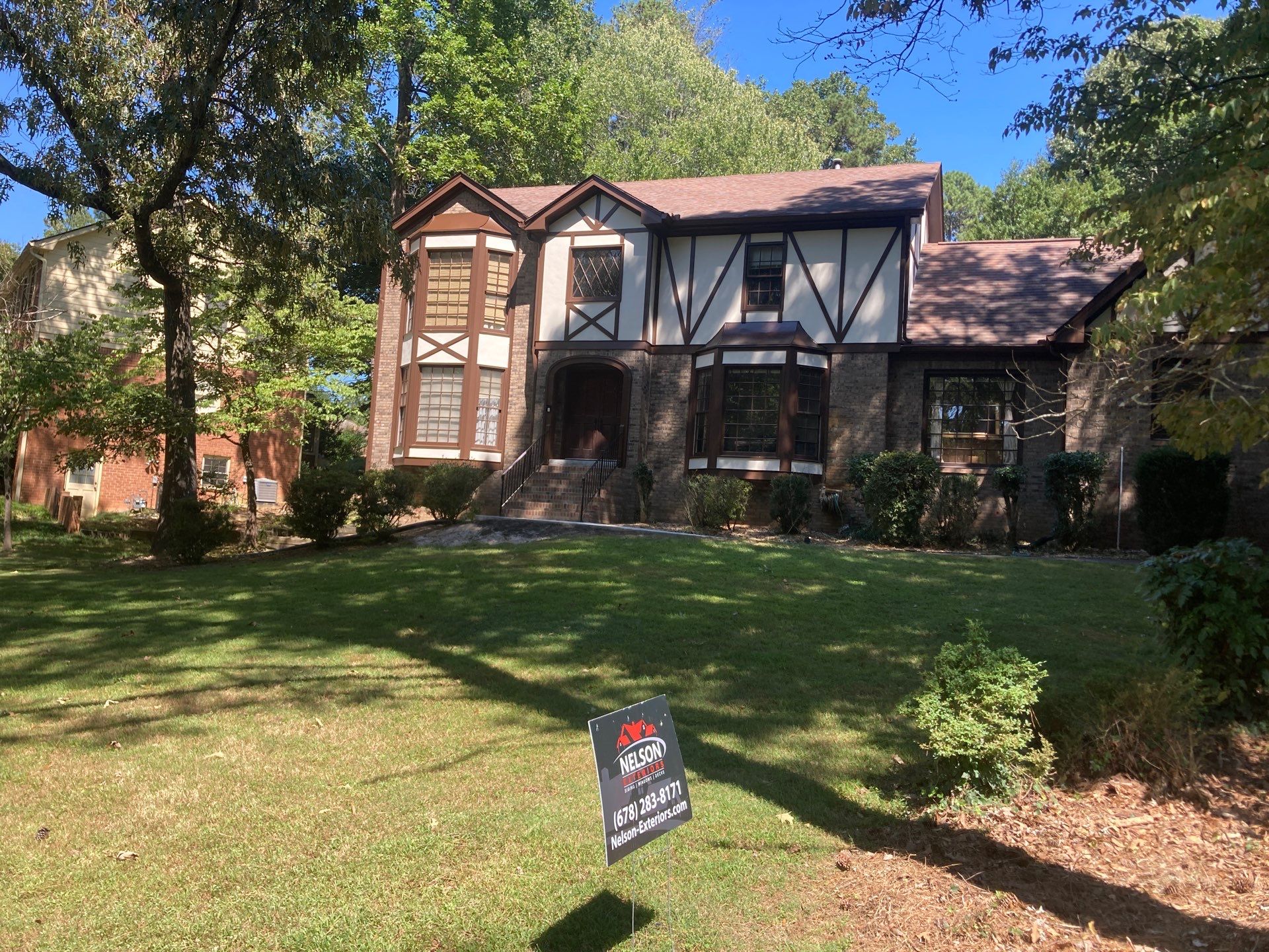 Stucco Replacement and Exterior Painting in Peachtree Corners, GA by Nelson Exteriors