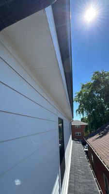 Turtle Shell gutter protection installation in Chicago, IL 60634, photograph 25