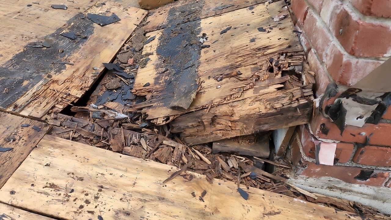 Residential Roofing Installation using 60 mil rubber roof  by Nitro Roofing and Construction