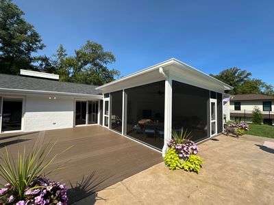 Large Deck Screened in Porch Project